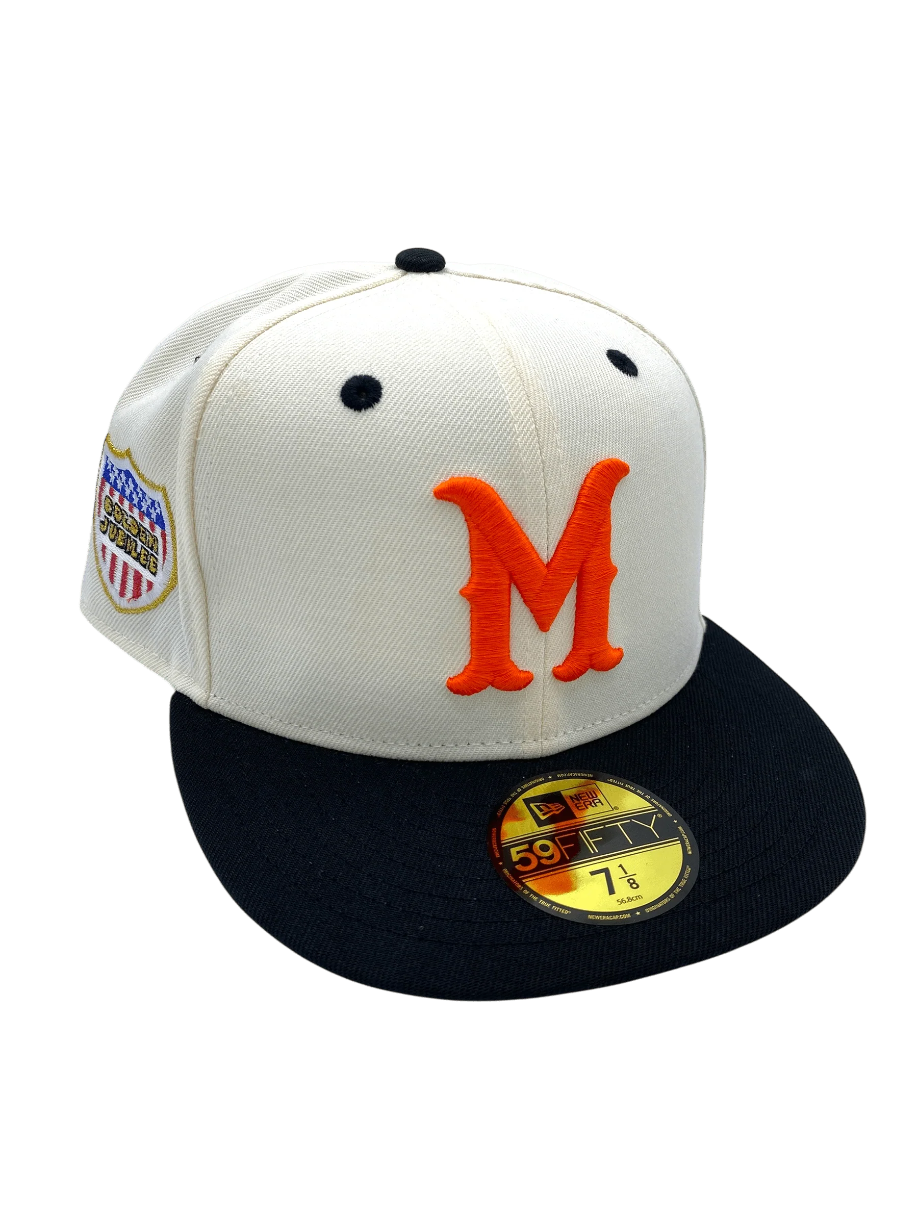 Adult Minneapolis Millers New Era Chrome Dome Side Patch 59FIFTY Fitted Hat - Men's