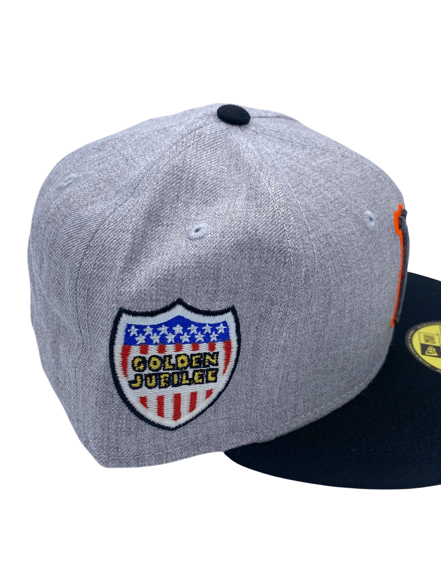 Adult Minneapolis Millers New Era Gray Vintage Side Patch 59FIFTY Fitted Hat - Men's - Image 2
