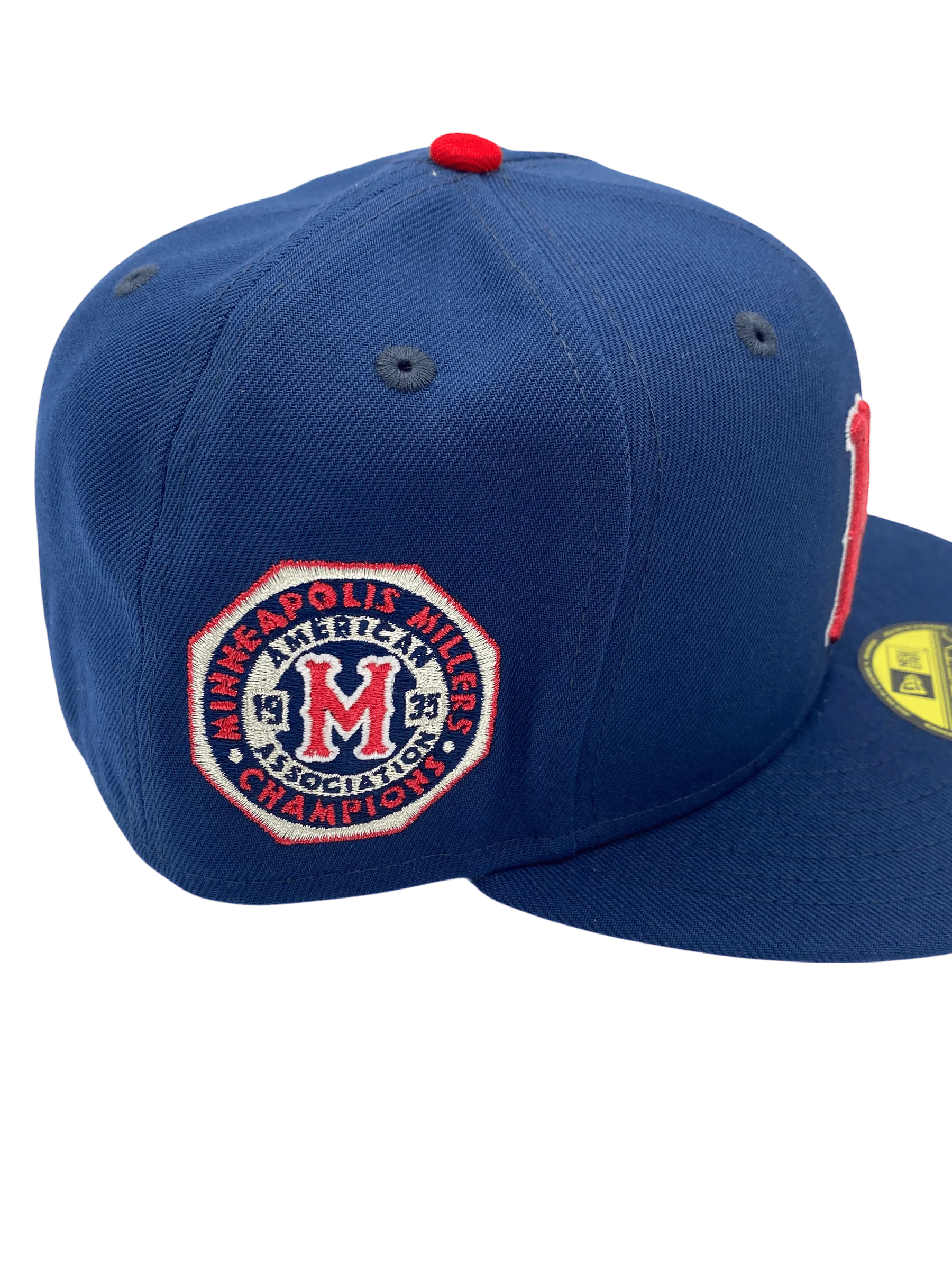 Adult Minneapolis Millers New Era Navy Side Patch 59FIFTY Fitted Hat - Men's - Image 2