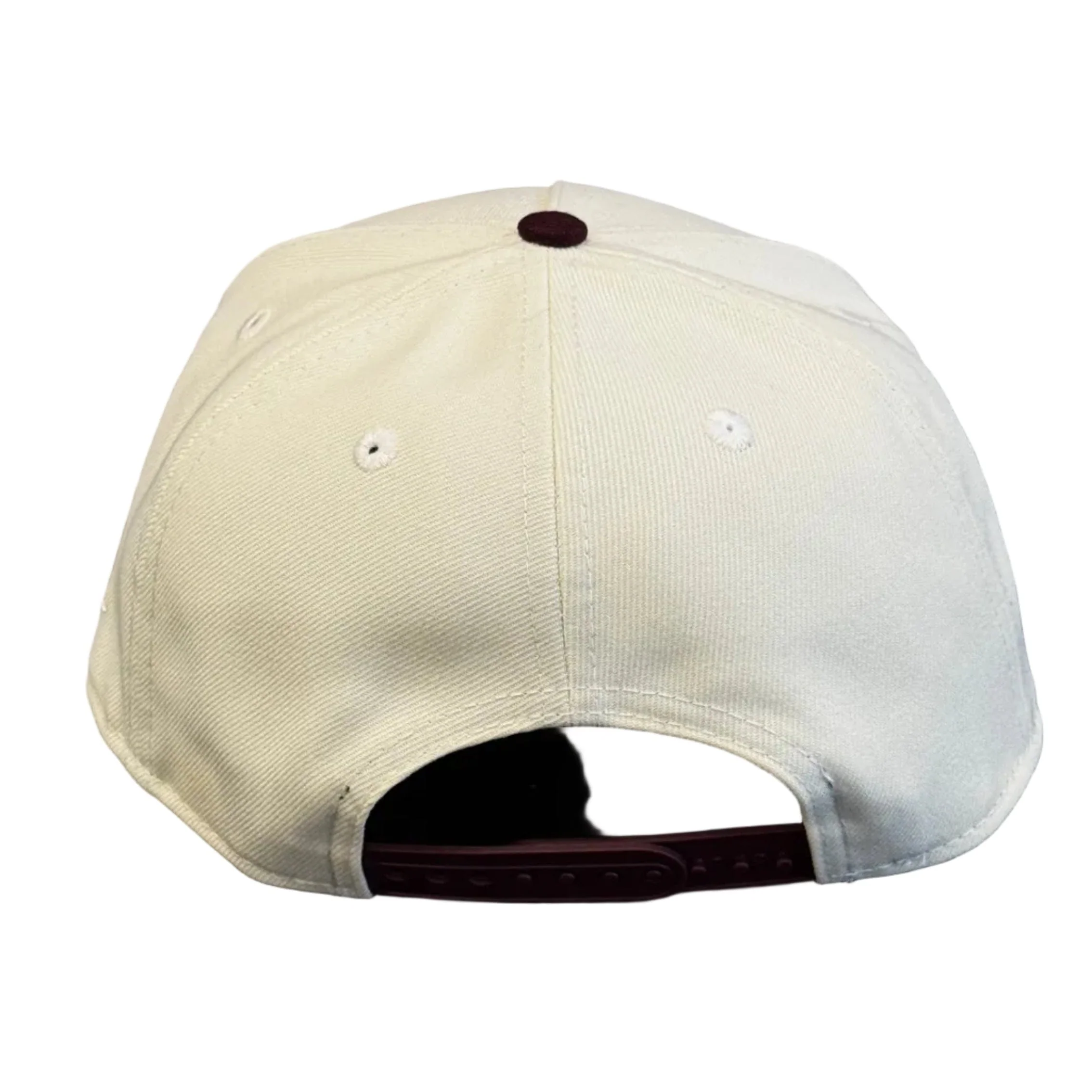 Adult Minnesota-Duluth Bulldogs New Era Chrome/Maroon A-Frame 9FIFTY Adjustable Snapback Hat - Men's - Image 3