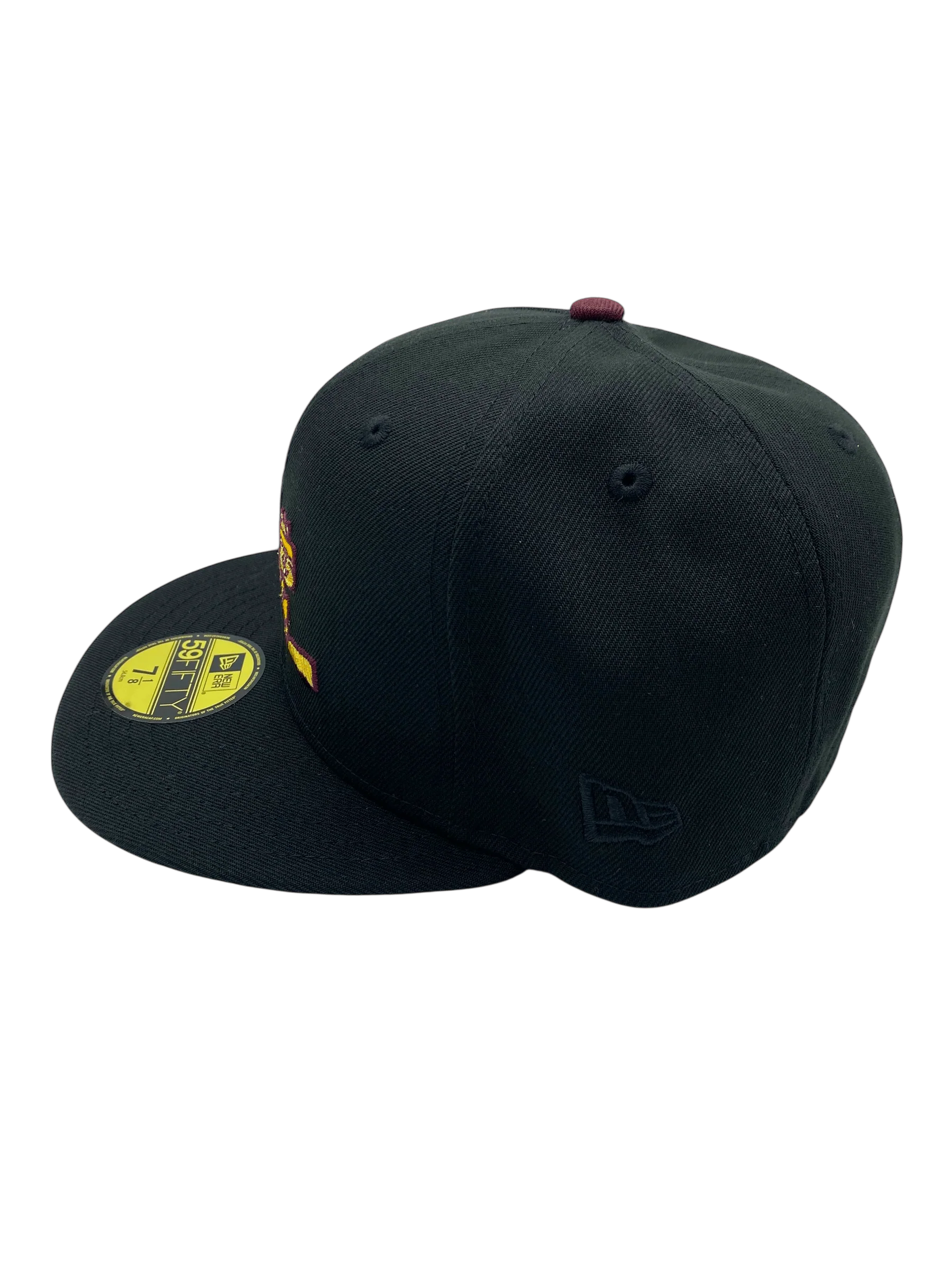 Adult Minnesota Golden Gophers New Era Black Dome Powerhouse Custom 2002 Side Patch 59FIFTY Fitted Hat - Men's - Image 7