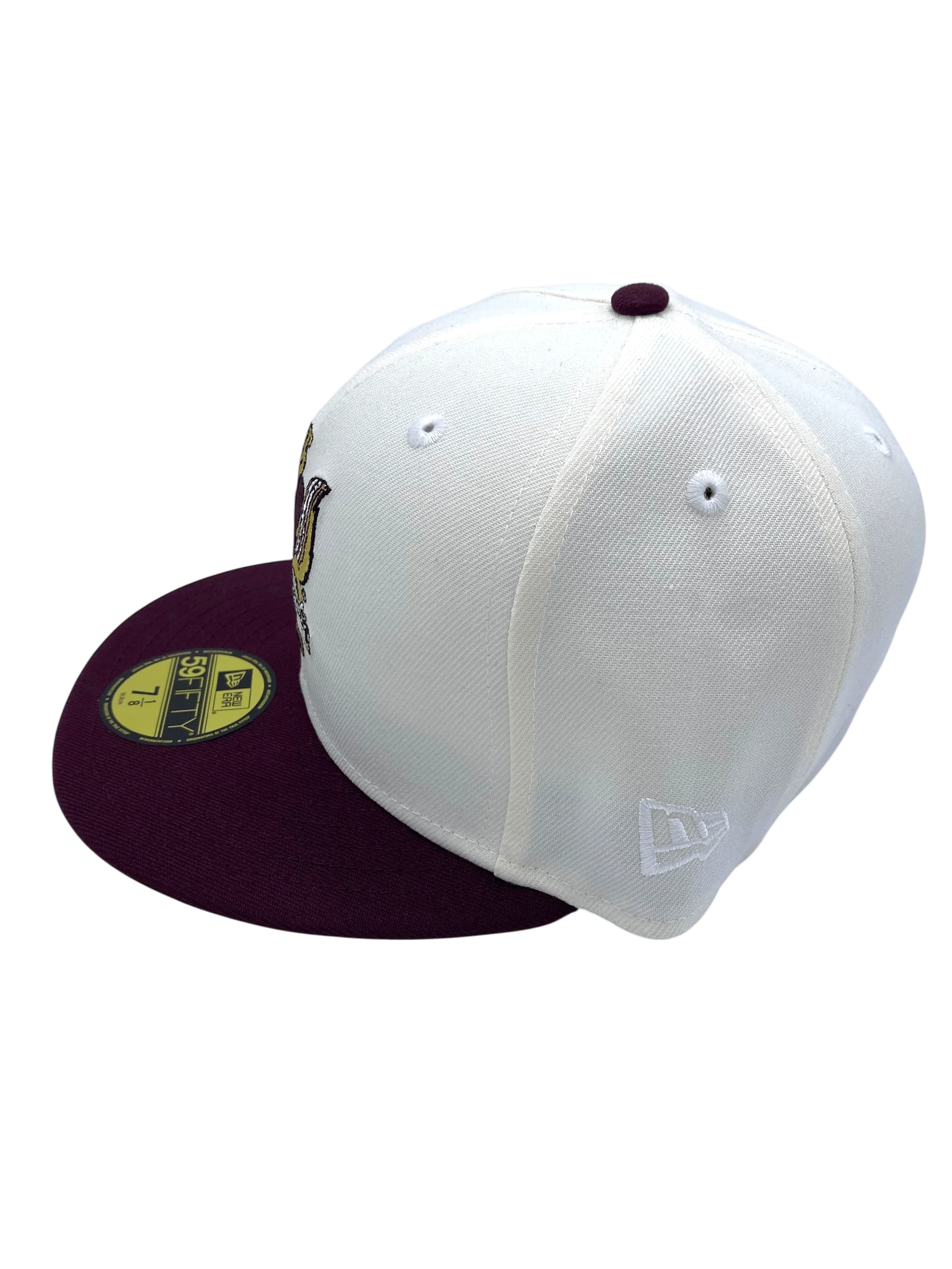 Adult Minnesota Golden Gophers New Era Chrome/Maroon Modern Gopher Custom 2002 Side Patch 59FIFTY Fitted Hat - Men's - Image 7