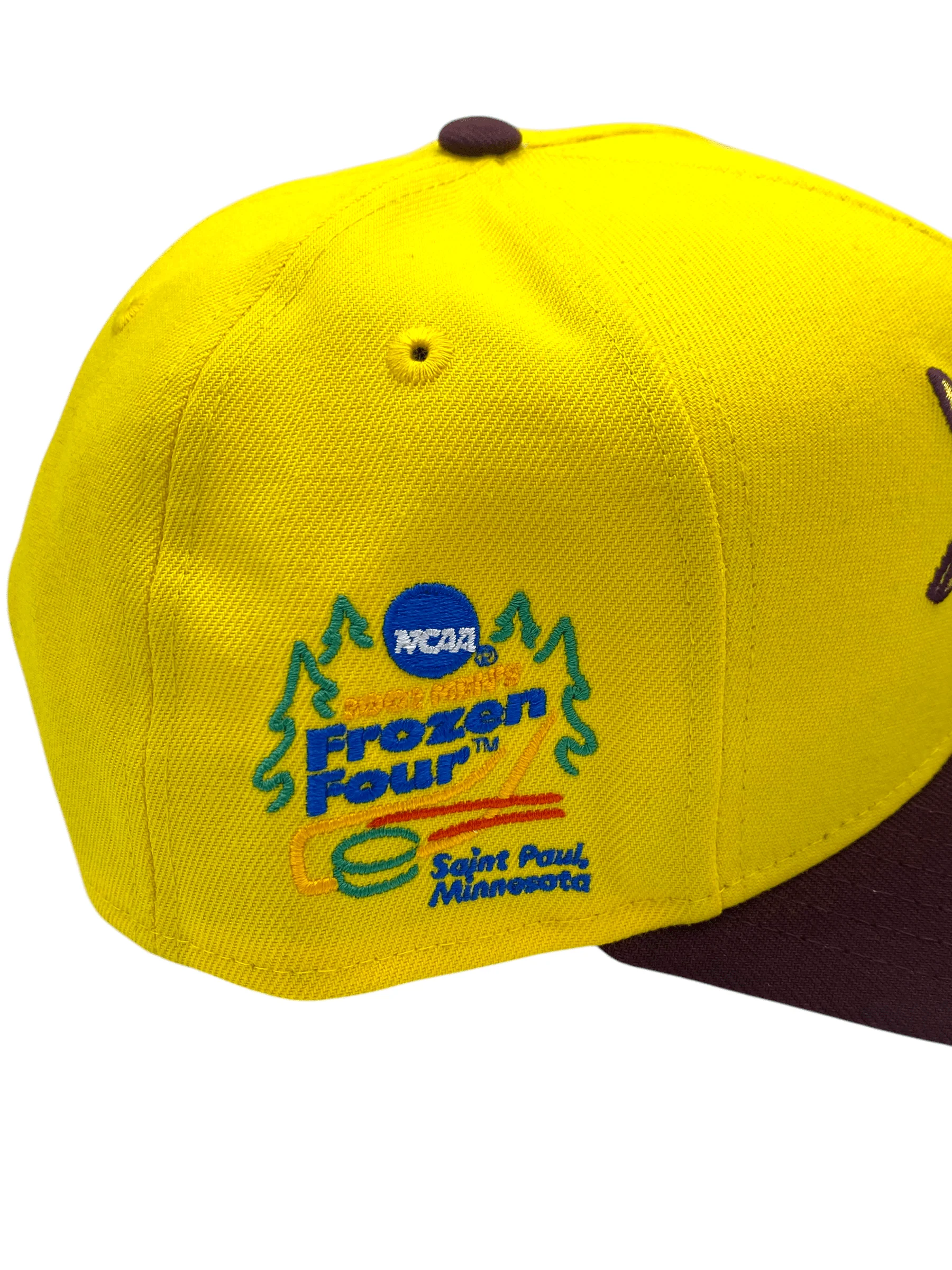 Adult Minnesota Golden Gophers New Era Gold/Maroon A-Frame 9FIFTY Adjustable Snapback Hat - Men's - Image 3