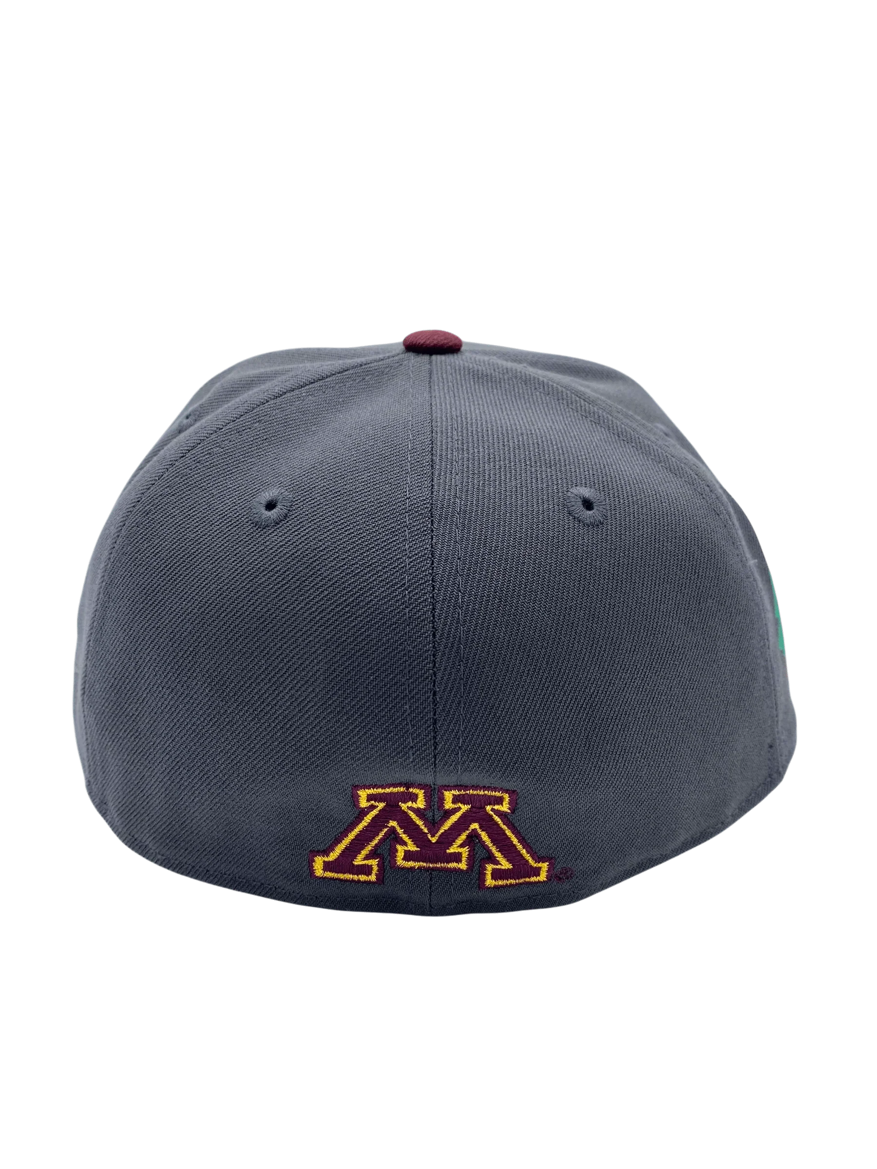 Adult Minnesota Golden Gophers New Era Gray/Maroon Custom 2002 Side Patch 59FIFTY Fitted Hat - Men's - Image 2