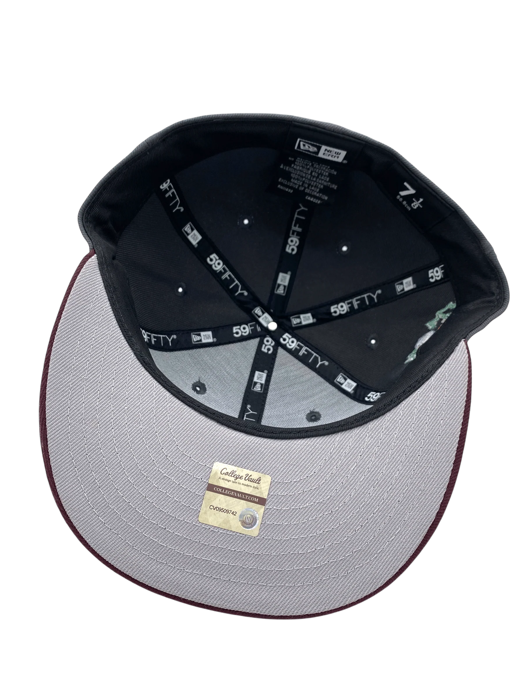 Adult Minnesota Golden Gophers New Era Gray/Maroon Custom 2002 Side Patch 59FIFTY Fitted Hat - Men's - Image 4