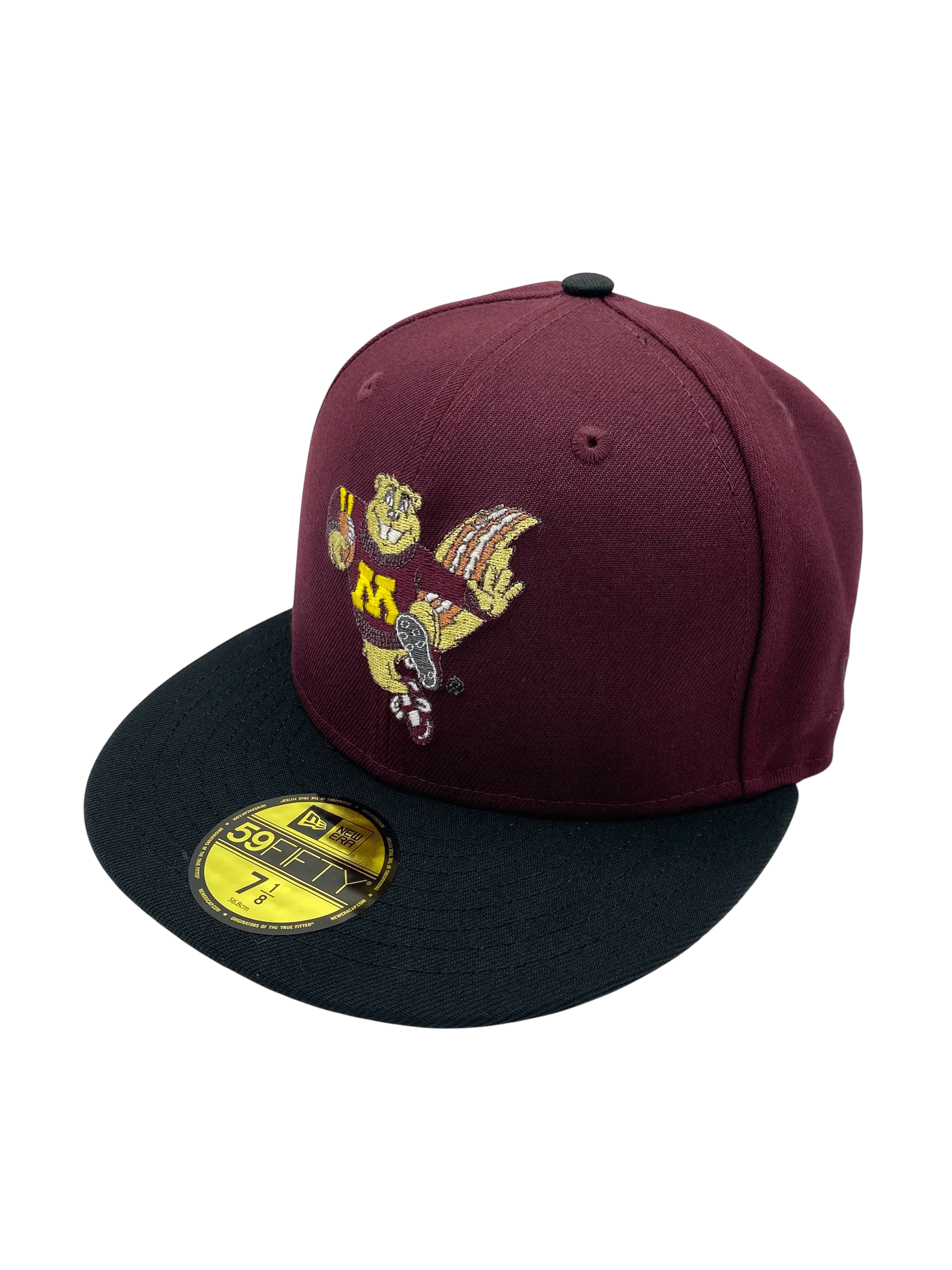 Adult Minnesota Golden Gophers New Era Maroon/Black Custom Heisman Goldy Side Patch 59FIFTY Fitted Hat - Men's - Image 5