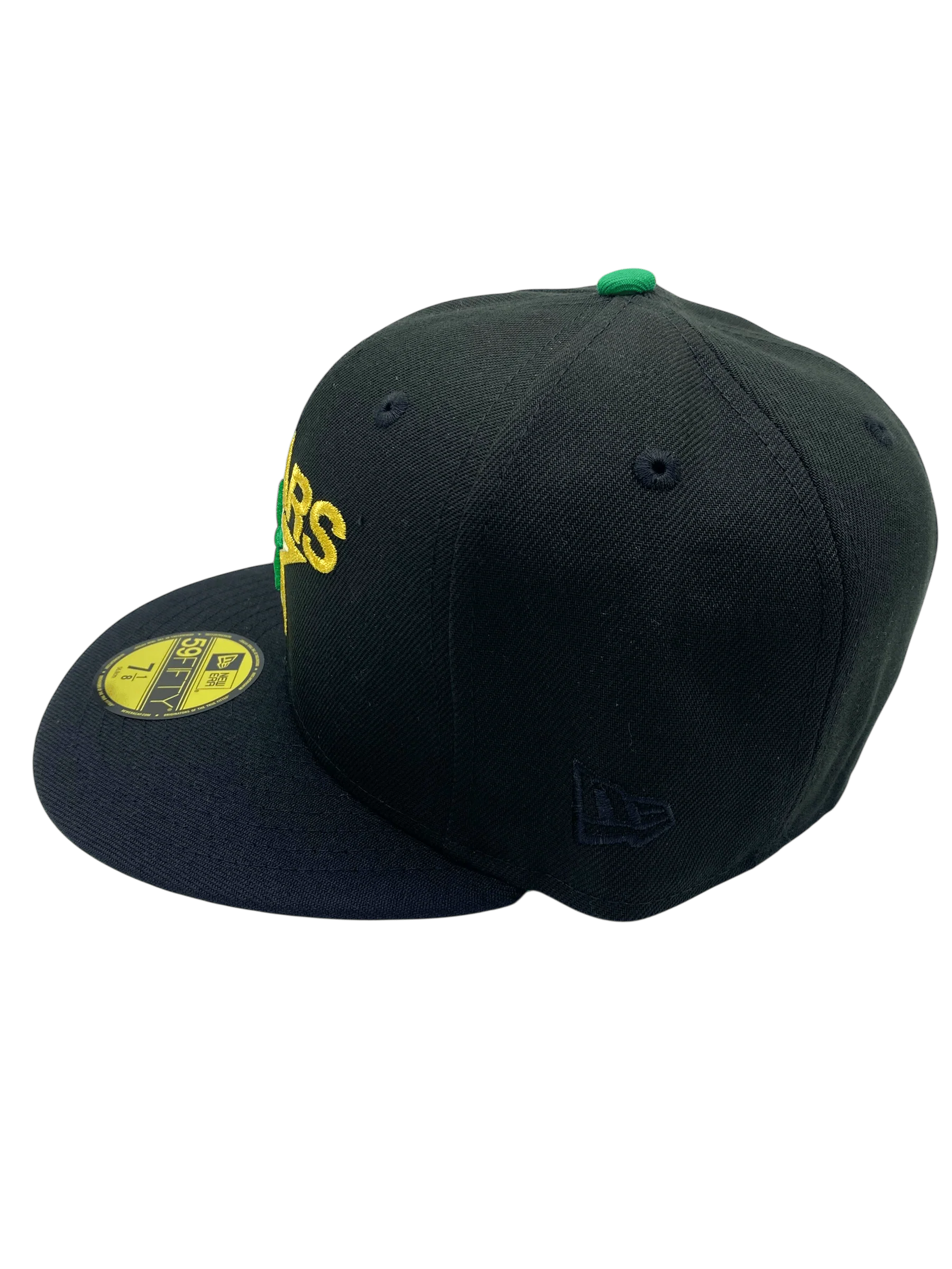 Adult Minnesota North Stars New Era Black Vintage Custom 59FIFTY Fitted Hat - Men's - Image 7