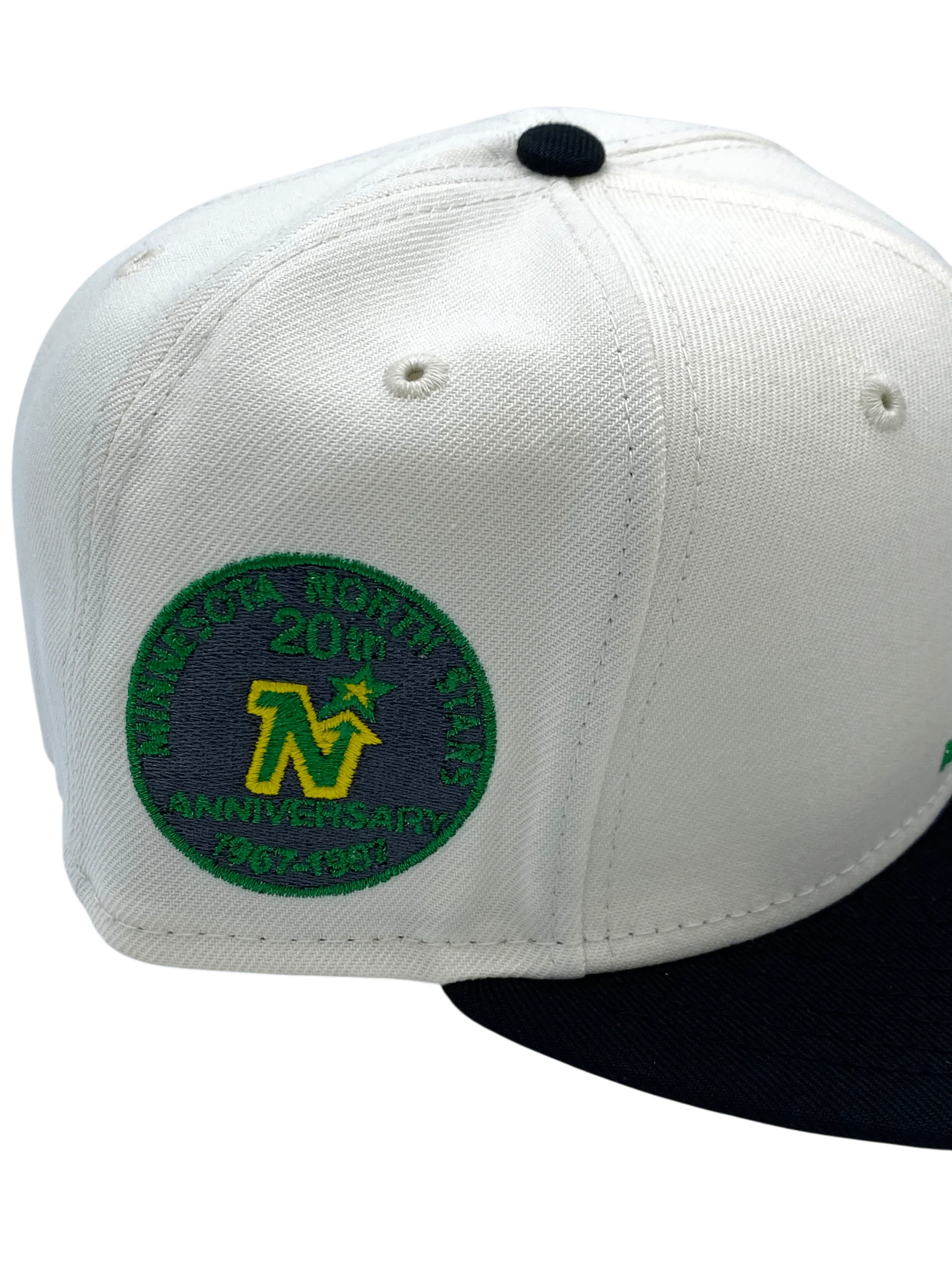 Adult Minnesota North Stars New Era Chrome Dome Custom Side Patch 59FIFTY Fitted Hat - Men's - Image 3
