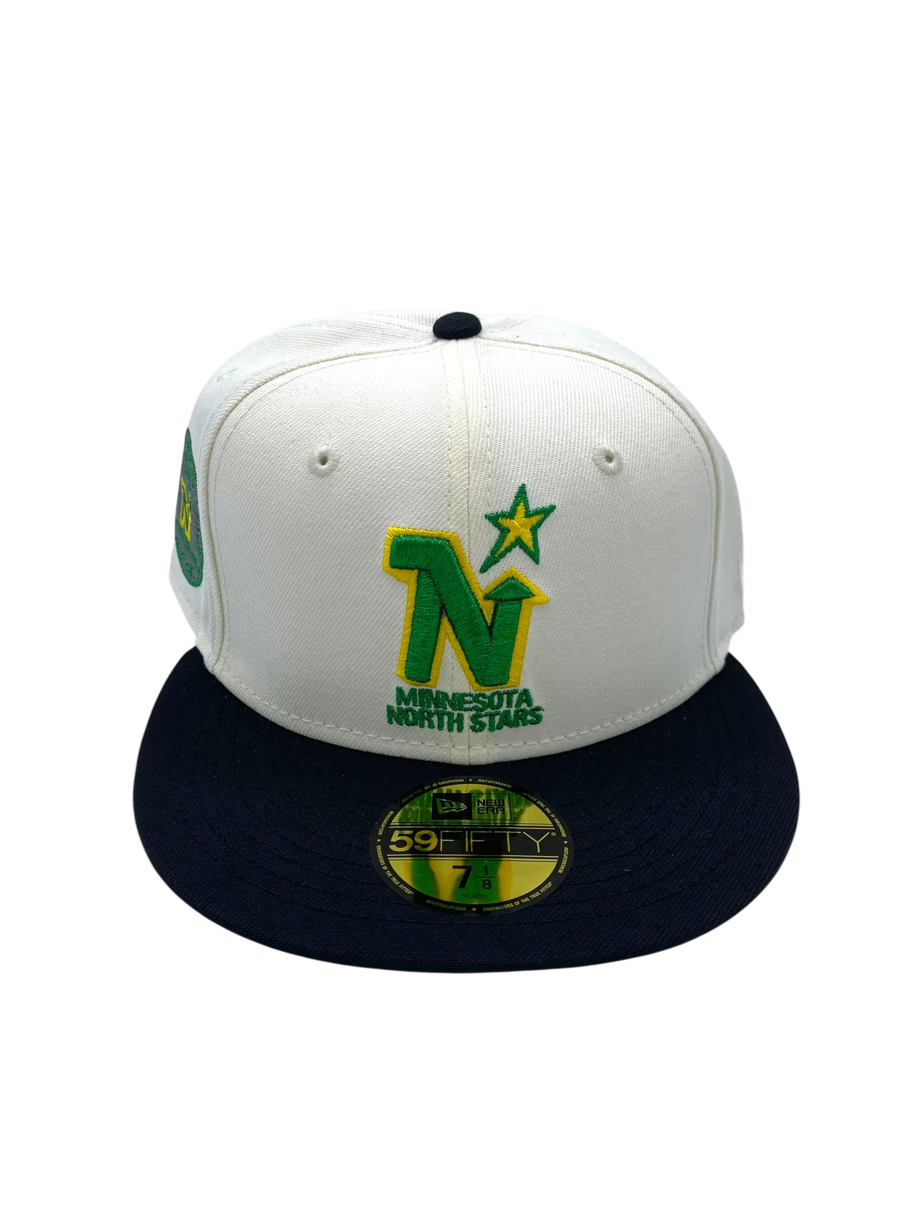 Adult Minnesota North Stars New Era Chrome Dome Custom Side Patch 59FIFTY Fitted Hat - Men's - Image 4