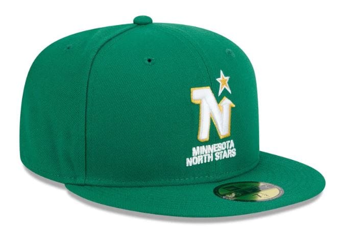 Adult Minnesota North Stars New Era Green 59FIFTY Fitted Hat - Men's - Image 3