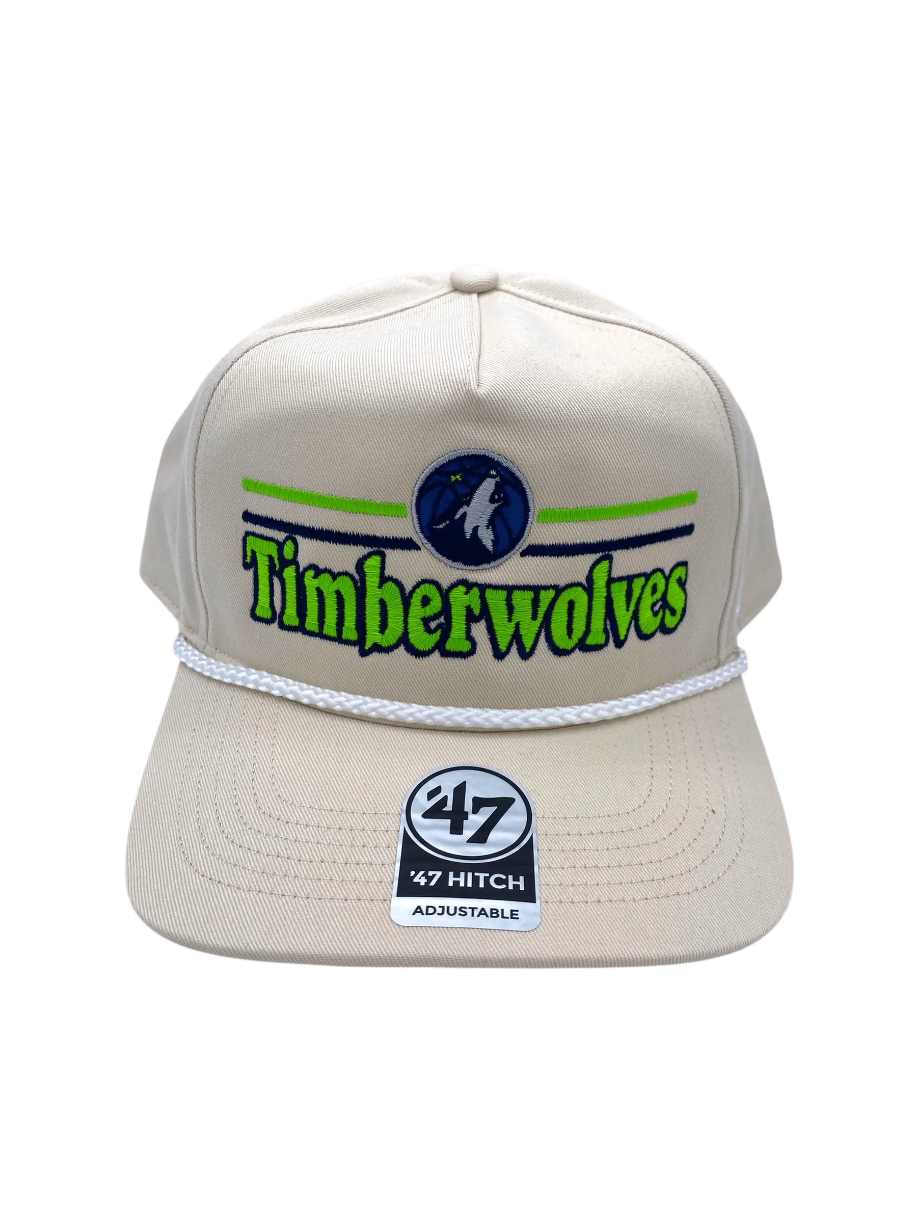 Adult Minnesota Timberwolves '47 Cream Natural Campscape Hitch Adjustable Snapback Hat - Men's - Image 3