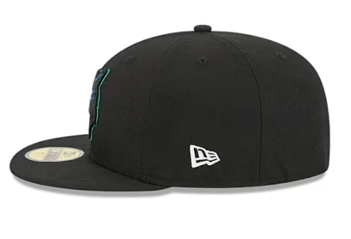 Adult Minnesota Timberwolves New Era Black Hardwood Classic 59FIFTY Fitted Hat - Men's - Image 7