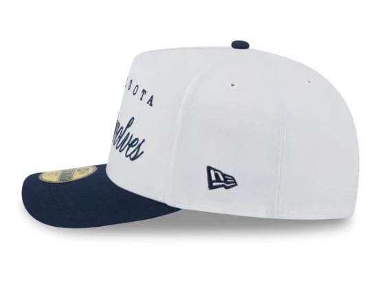 Adult Minnesota Timberwolves New Era White 2025 NBA Draft 59FIFTY A-Frame Fitted Hat - Men's - Image 4