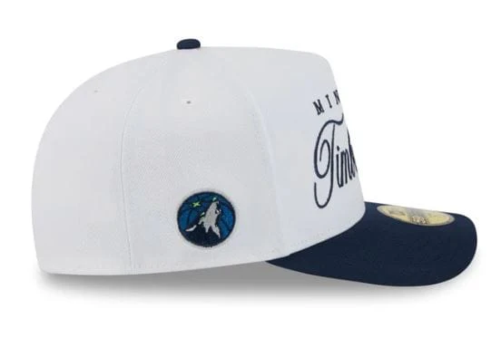 Adult Minnesota Timberwolves New Era White 2025 NBA Draft 59FIFTY A-Frame Fitted Hat - Men's - Image 5