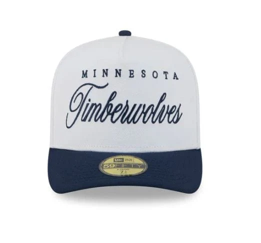 Adult Minnesota Timberwolves New Era White 2025 NBA Draft 59FIFTY A-Frame Fitted Hat - Men's - Image 7