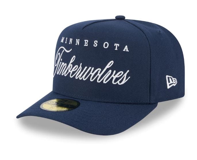 Adult Minnesota Timberwolves New Era Navy Alternate 2025 NBA Draft 59FIFTY A-Frame Fitted Hat - Men's - Image 4