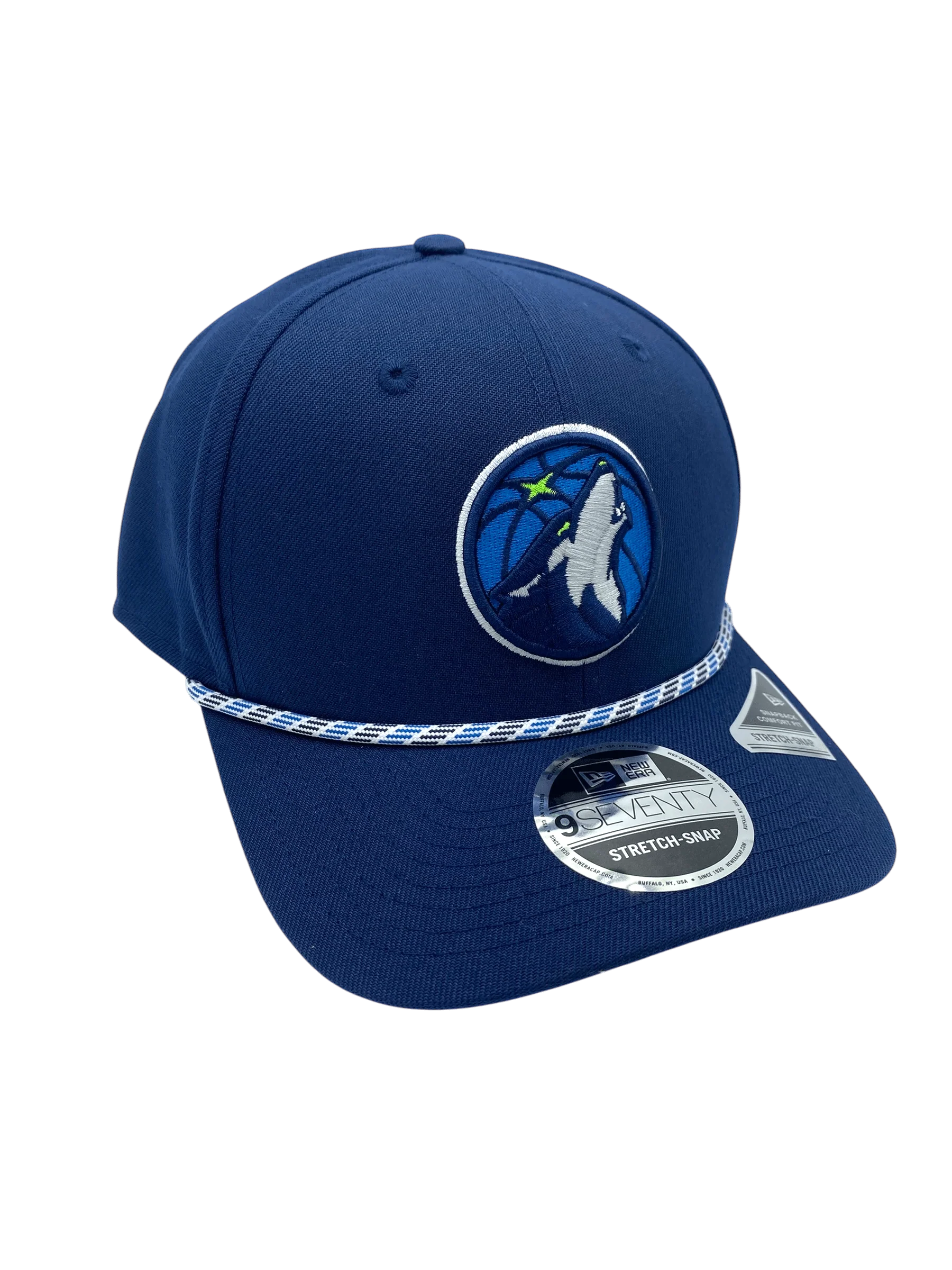 Adult Minnesota Timberwolves New Era Navy Multi Roper 9SEVENTY Stretch-Snapback Hat - Men's - Image 3