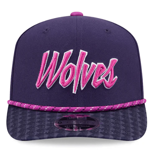 Adult Minnesota Timberwolves New Era Purple 2025-26 City Edition 9SEVENTY Stretch-Snapback Hat - Men's - Image 4