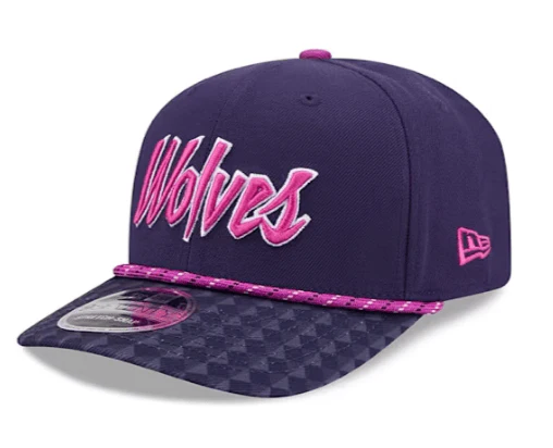 Adult Minnesota Timberwolves New Era Purple 2025-26 City Edition 9SEVENTY Stretch-Snapback Hat - Men's - Image 5