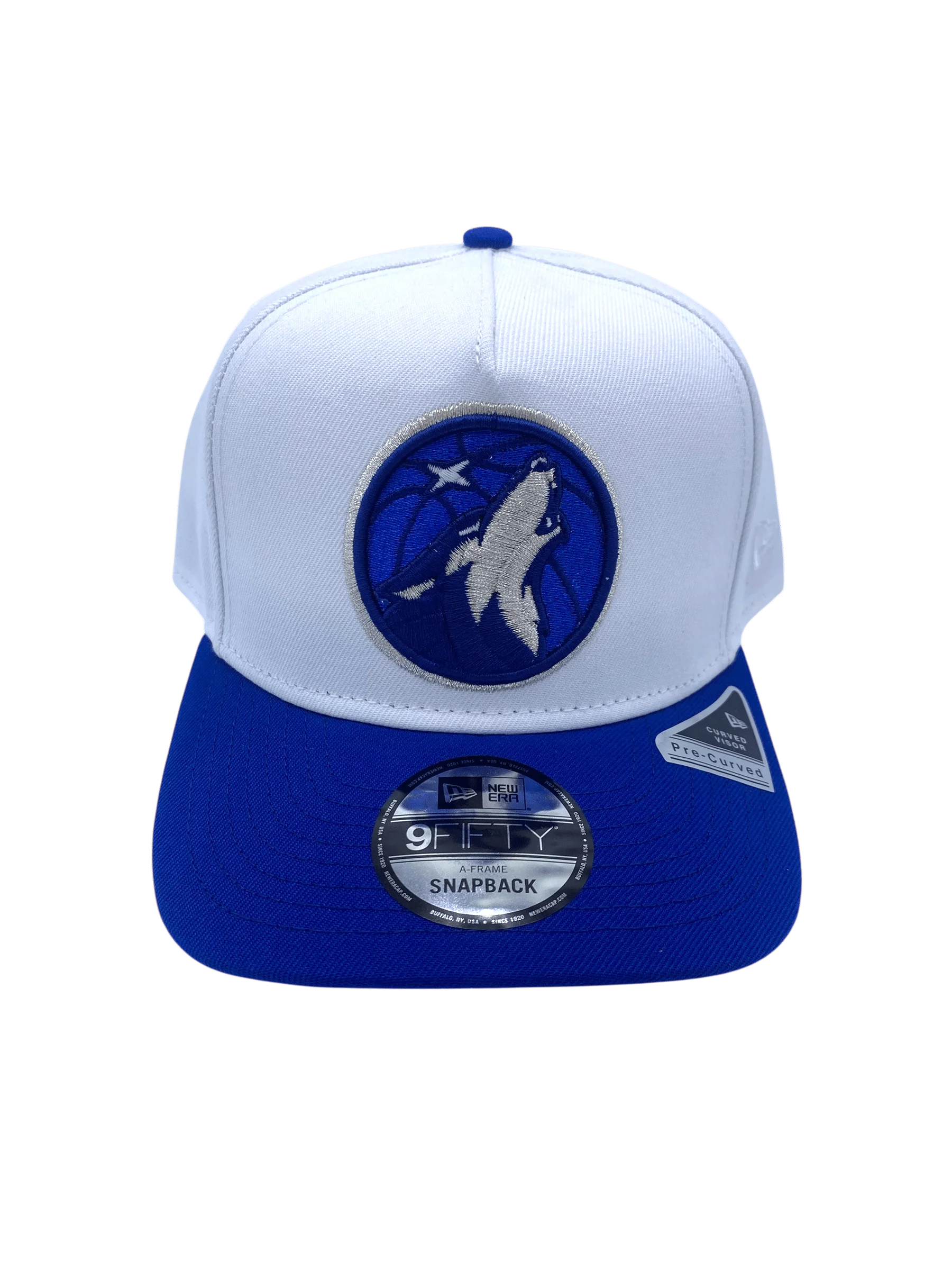 Adult Minnesota Timberwolves New Era White A-Frame 9FIFTY Adjustable Snapback Hat - Men's - Image 3