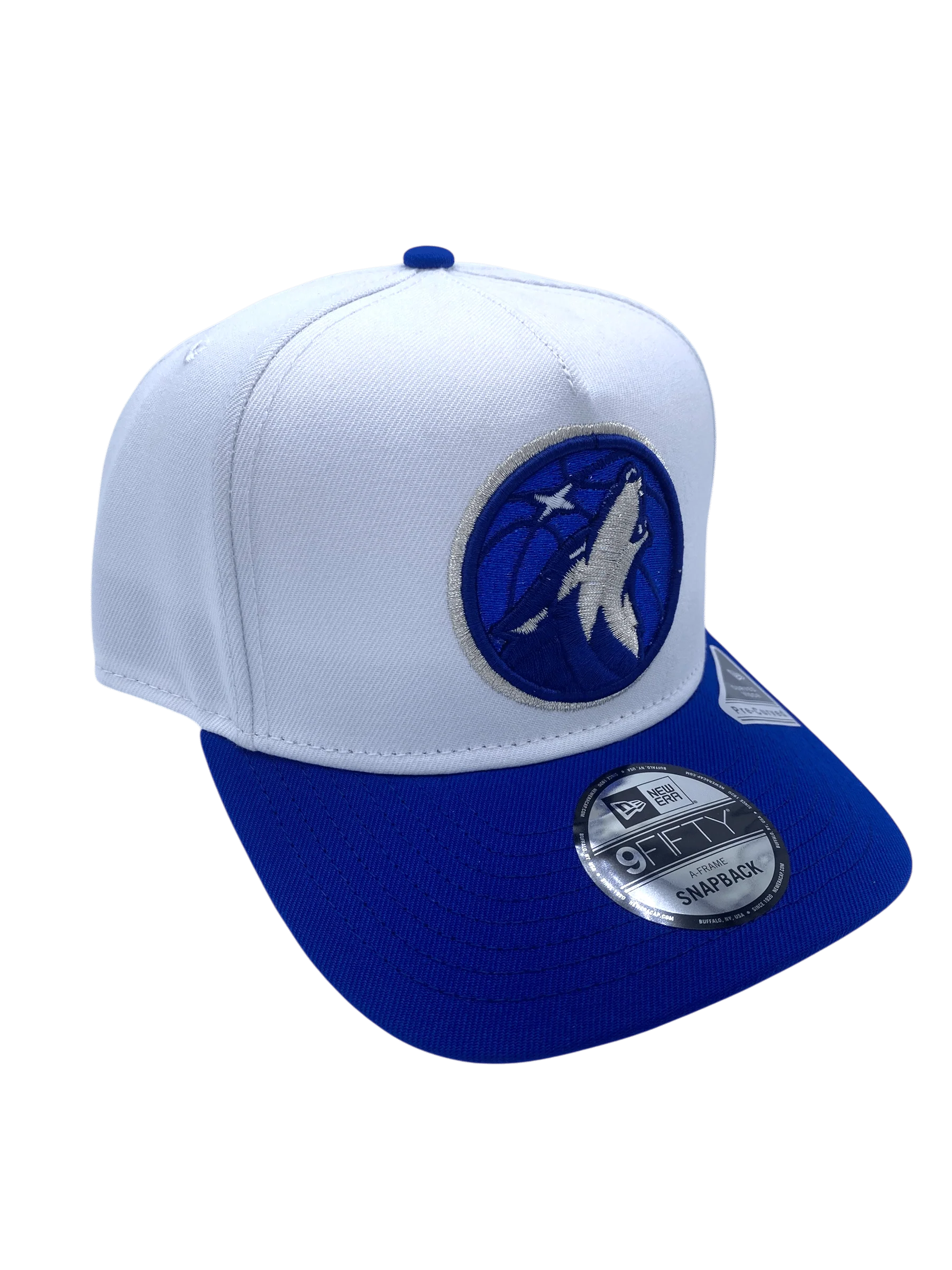 Adult Minnesota Timberwolves New Era White A-Frame 9FIFTY Adjustable Snapback Hat - Men's - Image 4