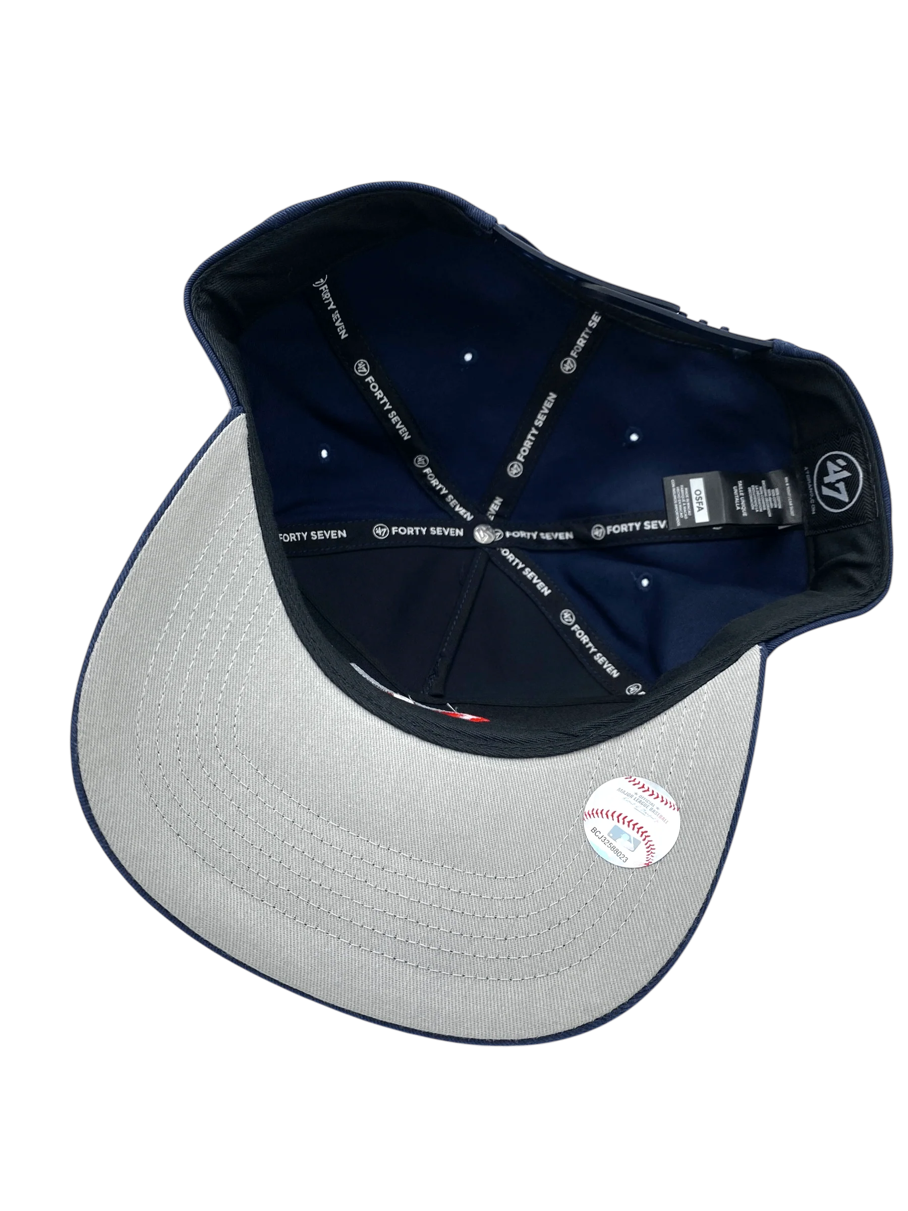 Adult Minnesota Twins '47 Navy Team Logo Hitch Adjustable Snapback Hat - Men's - Image 2