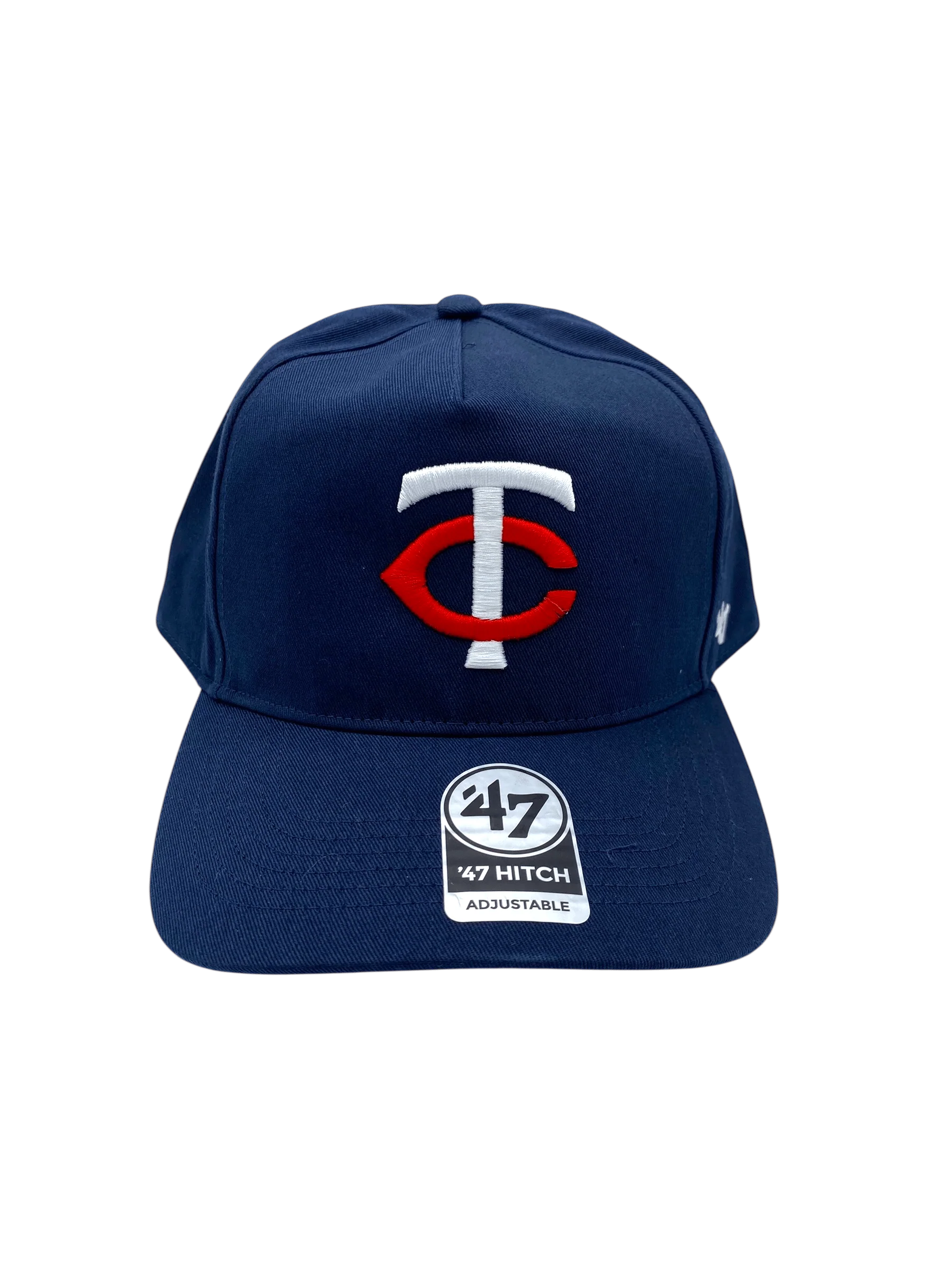 Adult Minnesota Twins '47 Navy Team Logo Hitch Adjustable Snapback Hat - Men's - Image 3