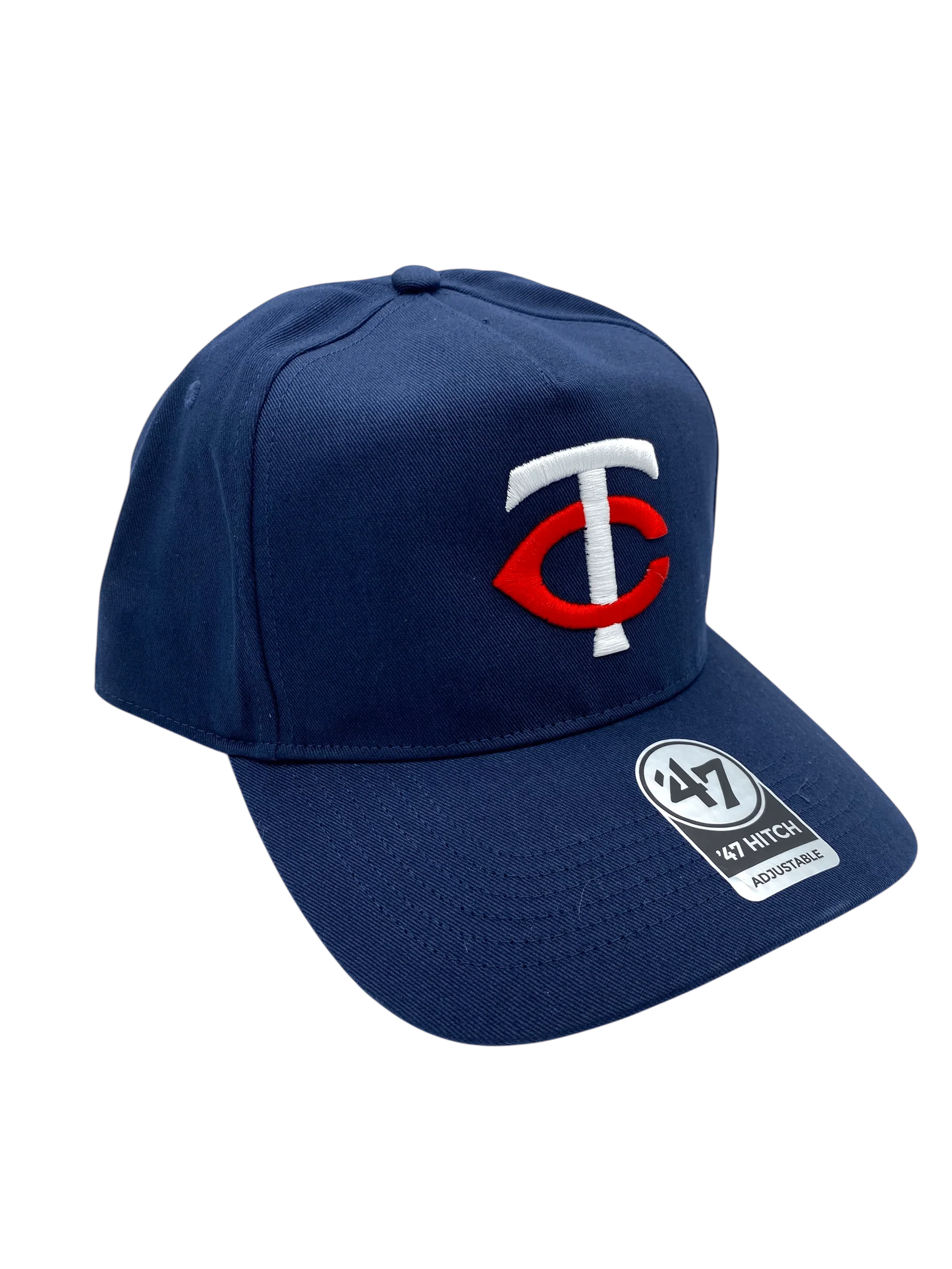 Adult Minnesota Twins '47 Navy Team Logo Hitch Adjustable Snapback Hat - Men's - Image 4