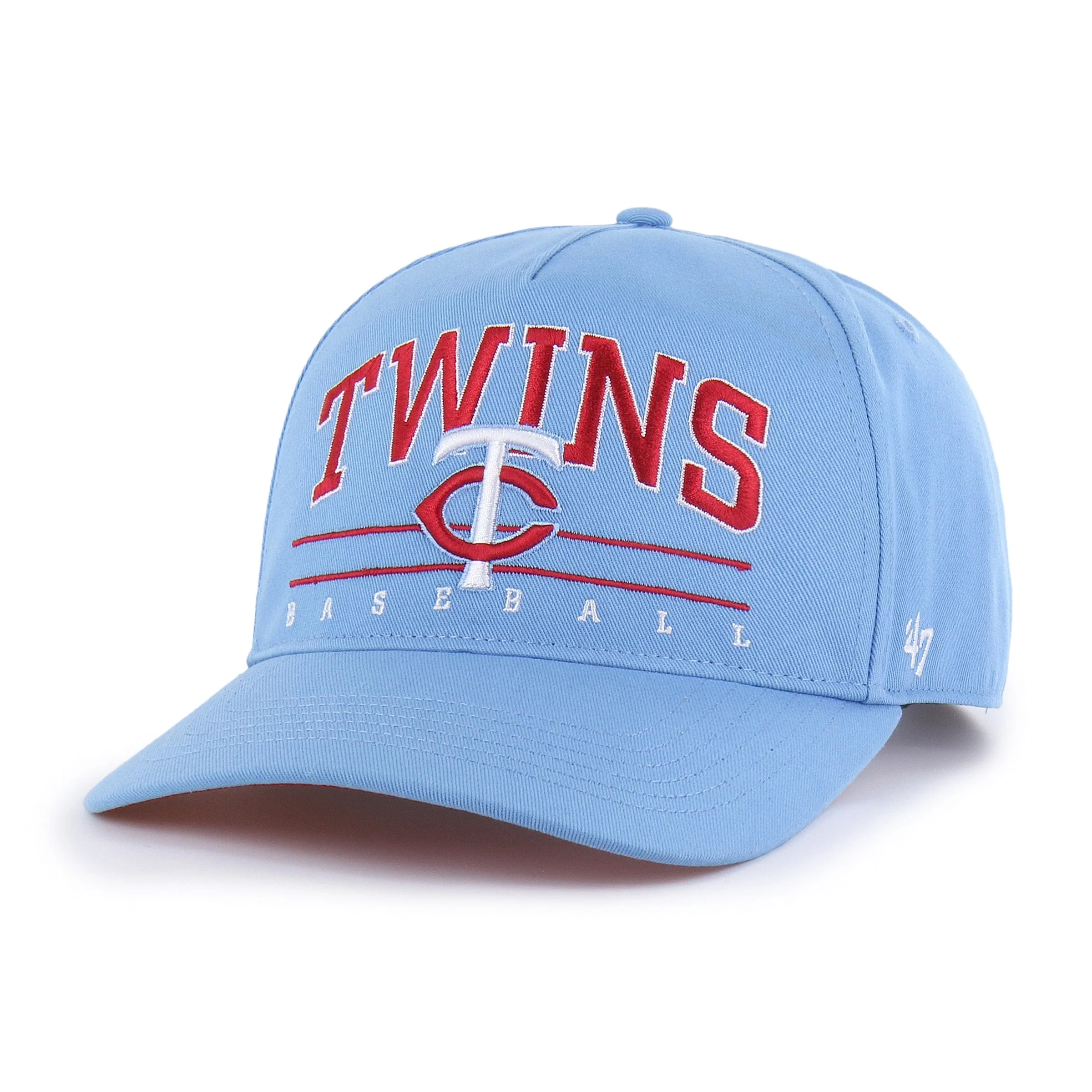 Adult Minnesota Twins Cooerstown '47 Lt Blue Roscoe Hitch Adjustable Snapback Hat - Men's