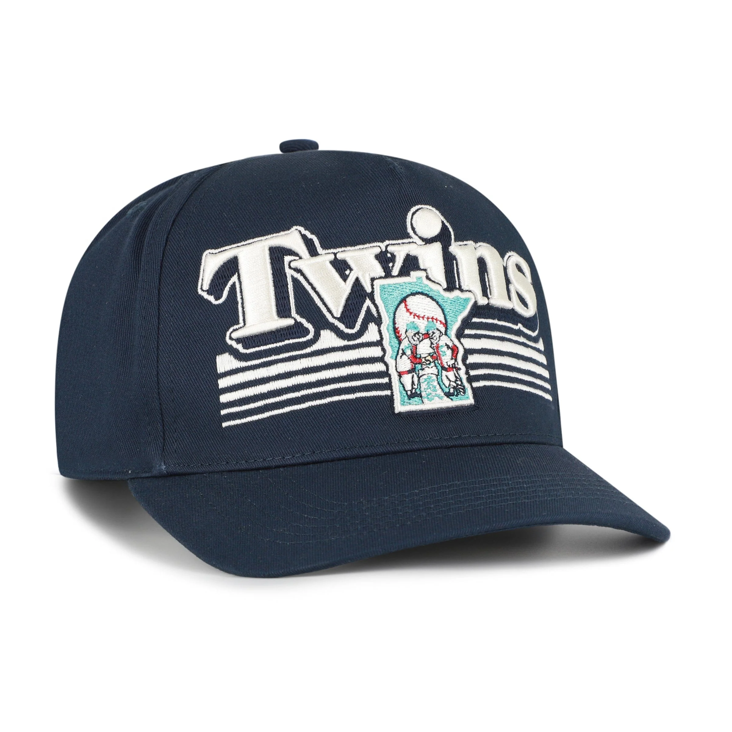 Adult Minnesota Twins Cooperstown '47 Script Fade Hitch Navy Adjustable Snapback Hat - Men's - Image 2