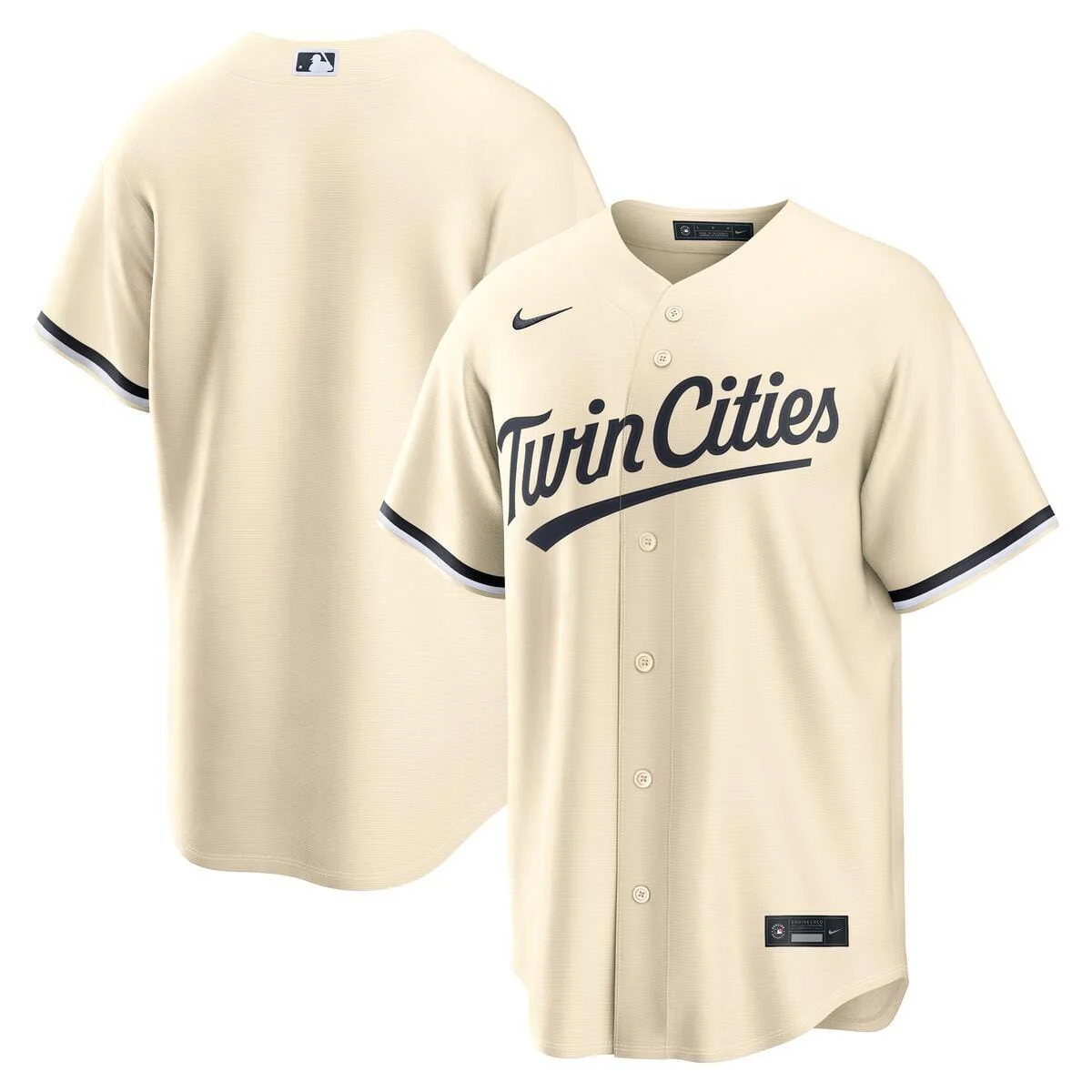 Adult Minnesota Twins Cream Twins Cities Alternate 1 Replica Nike Jersey - Men's