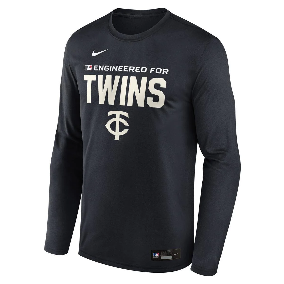Adult Minnesota Twins Navy Nike 2026 Authentic Collection Alternate Team Issued Long Sleeve Legend T-Shirt - Men's - Image 2