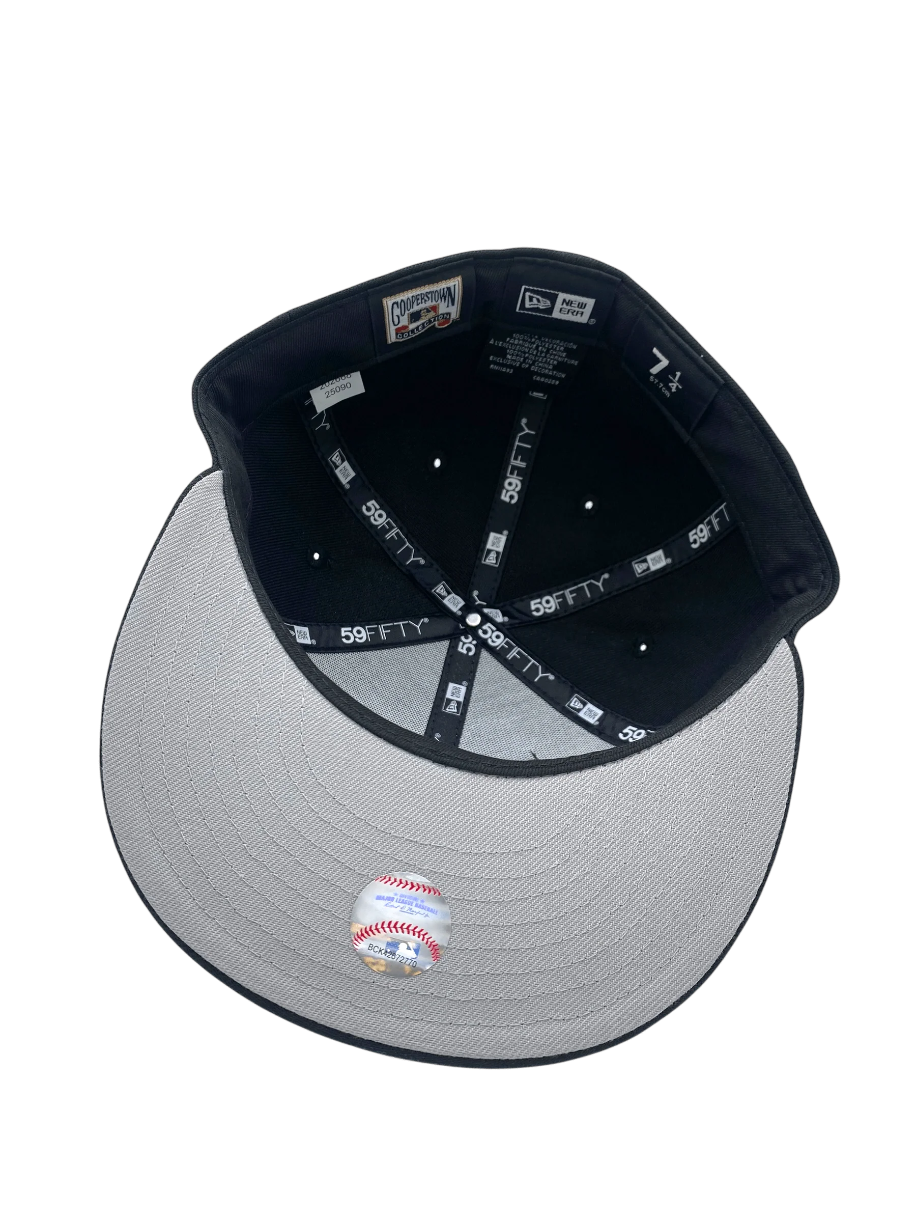 Adult Minnesota Twins New Era Black/White Basic Original M 59FIFTY Fitted Hat - Men's - Image 2