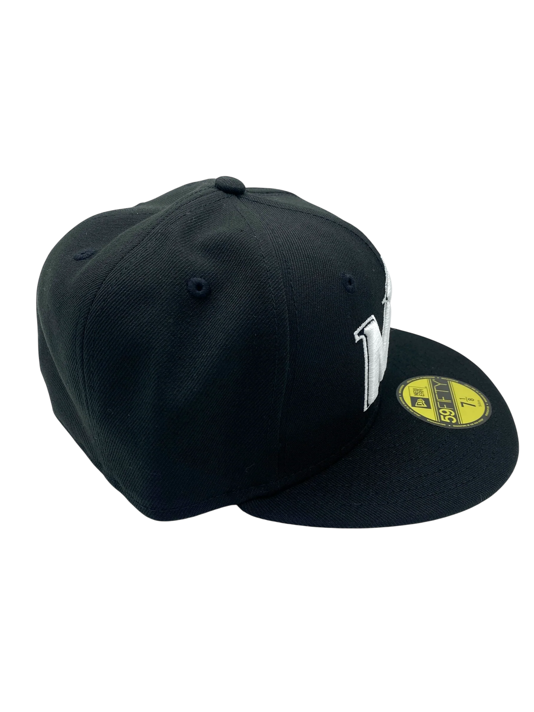 Adult Minnesota Twins New Era Black/White City Connect MN Logo 59FIFTY Fitted Hat - Men's - Image 4