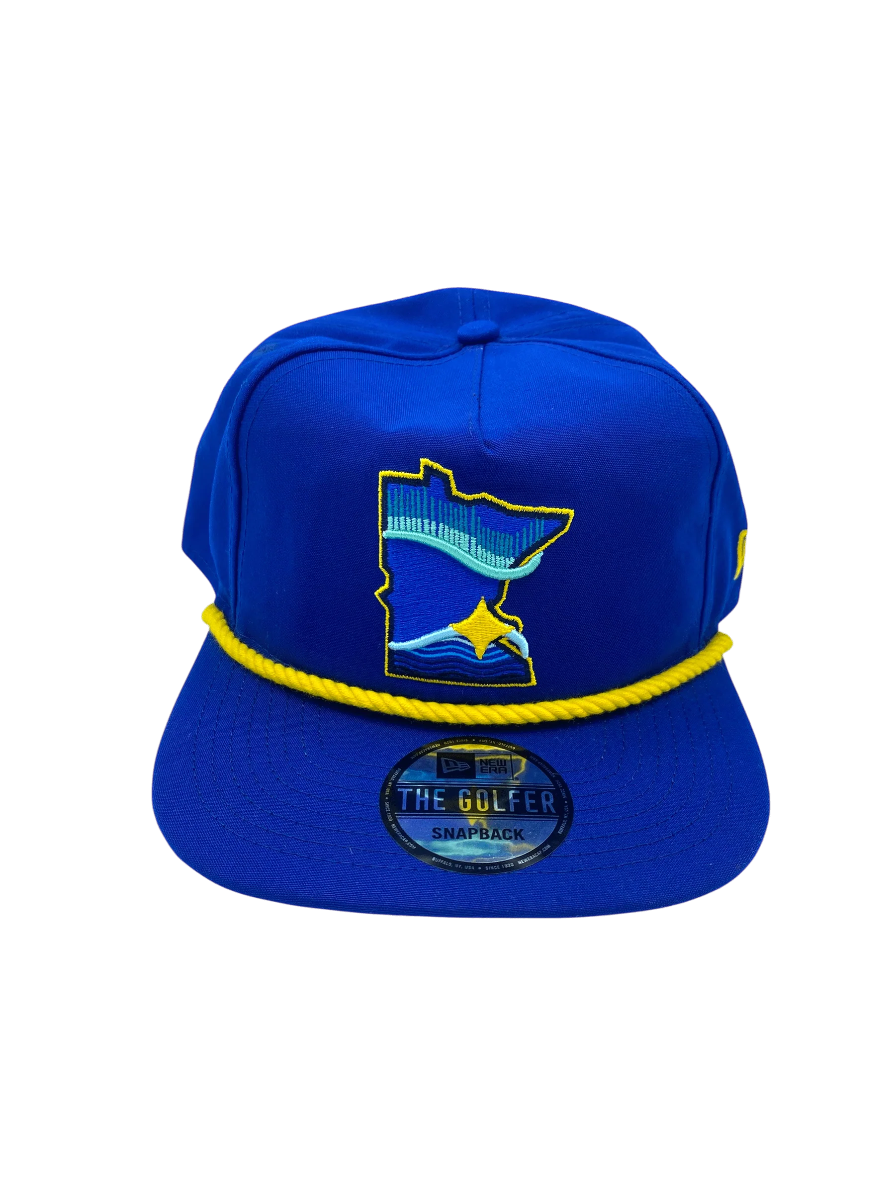 Adult Minnesota Twins New Era Blue City Connect State Logo Golfer Adjustable Snapback Hat - Men's - Image 4