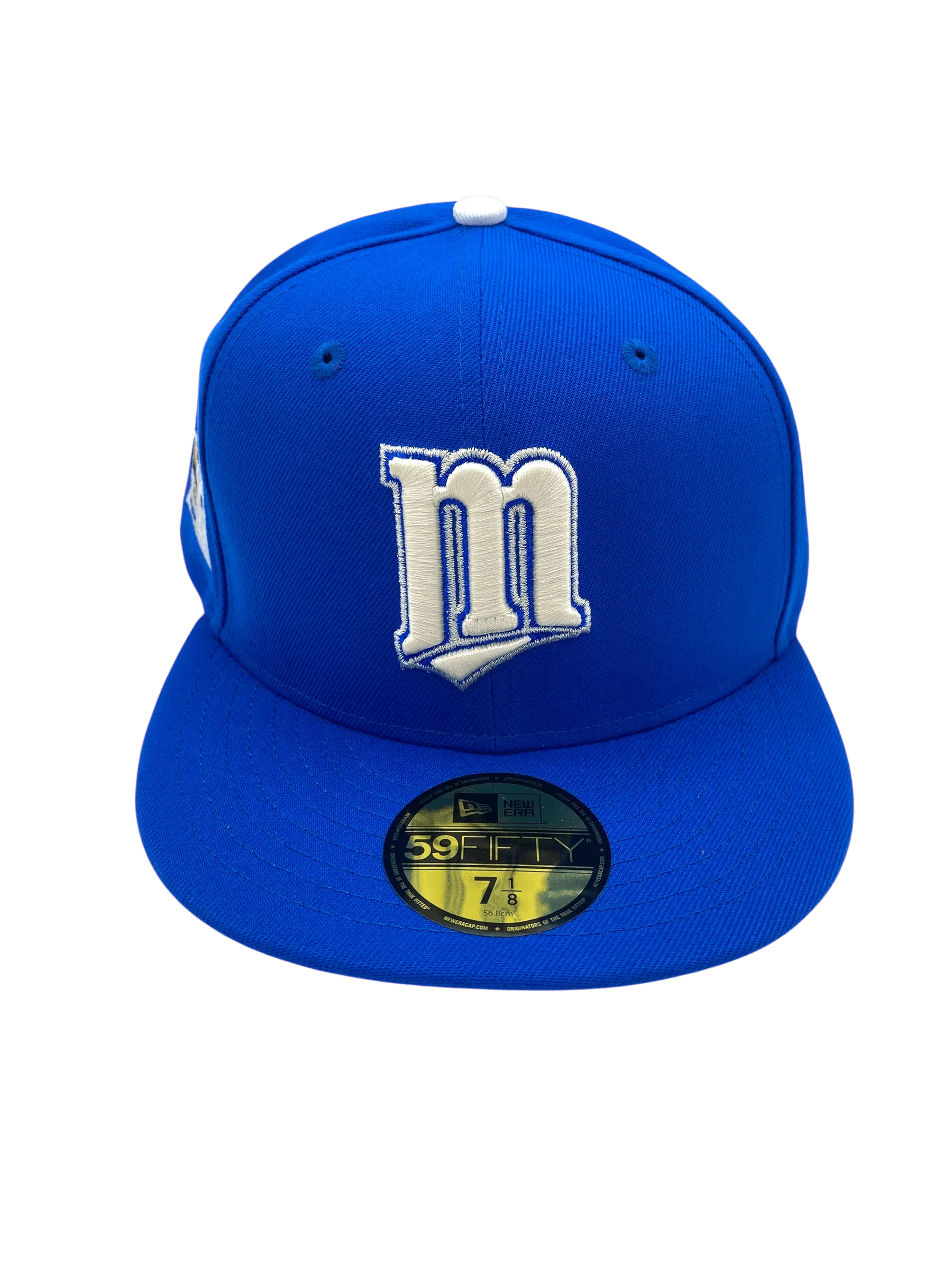 Adult Minnesota Twins New Era Blue Jackie Custom Side Patch 59FIFTY Fitted Hat - Men's - Image 4
