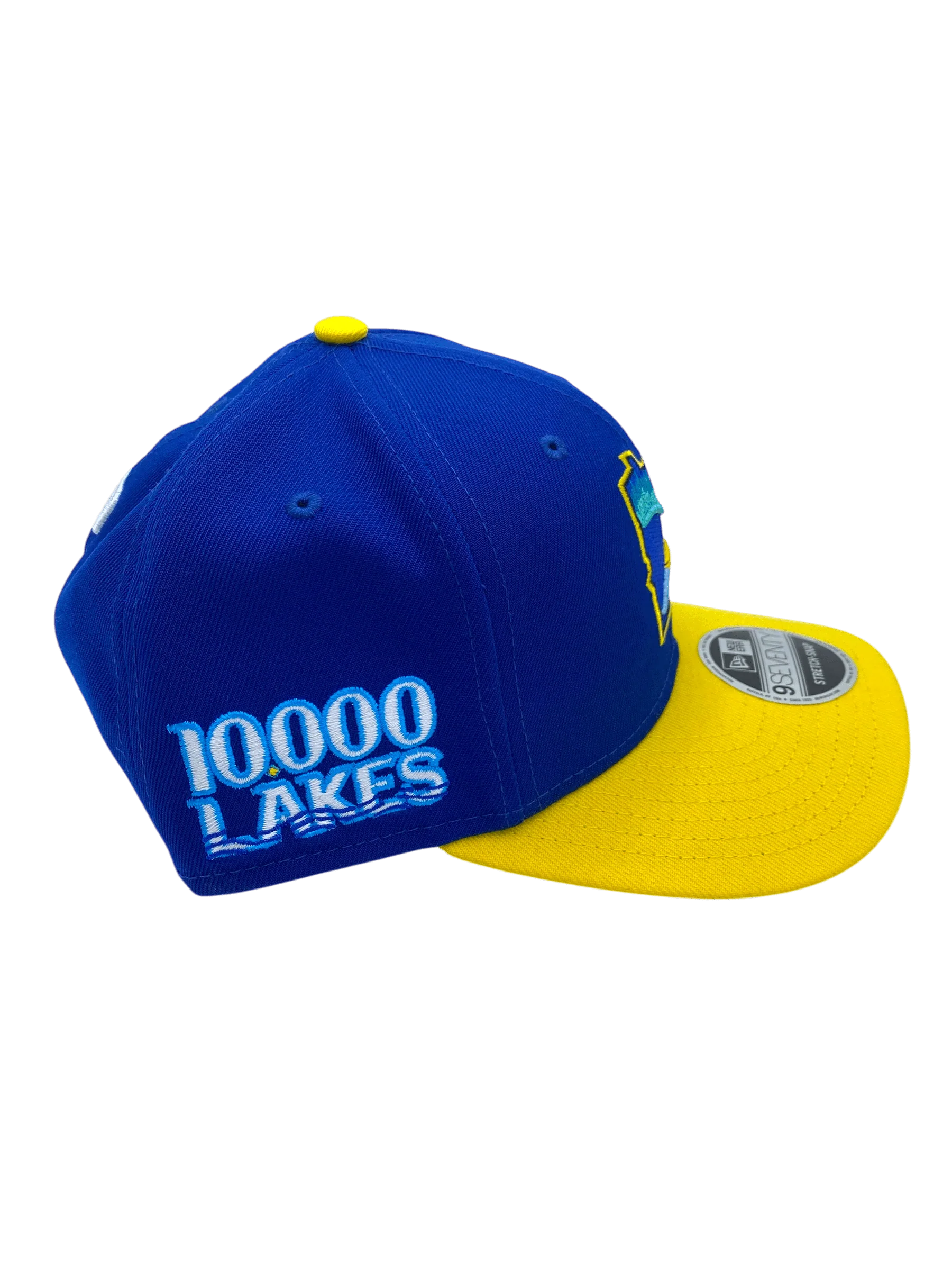 Adult Minnesota Twins New Era Blue/Yellow 2 Tone City Connect 9SEVENTY Stretch-Snapback Hat - Men's - Image 3