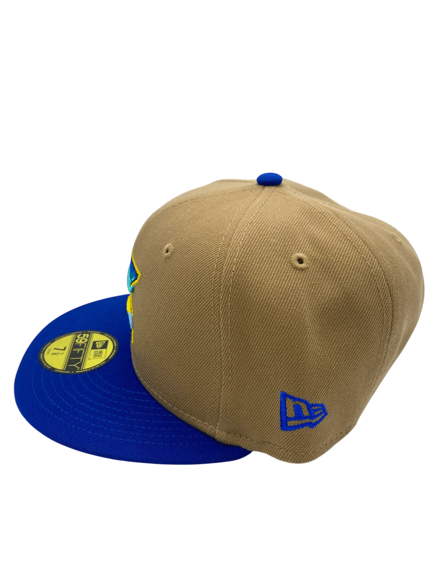 Adult Minnesota Twins New Era Brown/Blue City Connect State Logo 59FIFTY Fitted Hat - Men's - Image 6