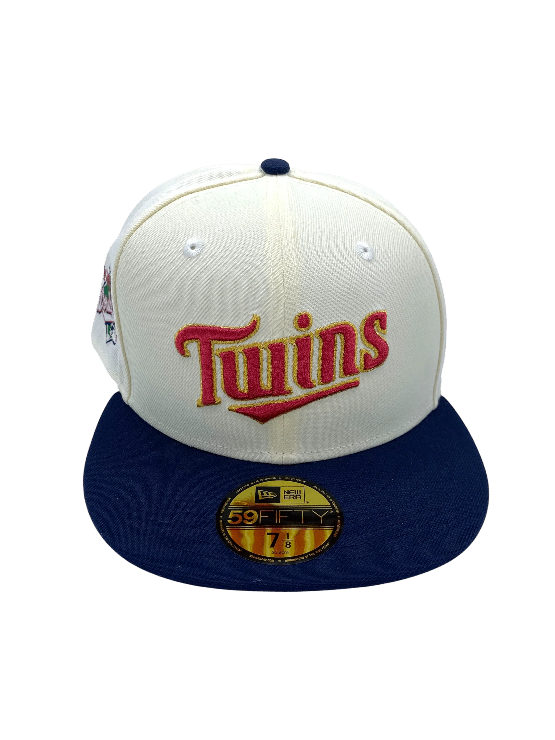 Adult Minnesota Twins New Era Chrome 1991 Miracle Side Patch 59FIFTY Fitted Hat - Men's - Image 4