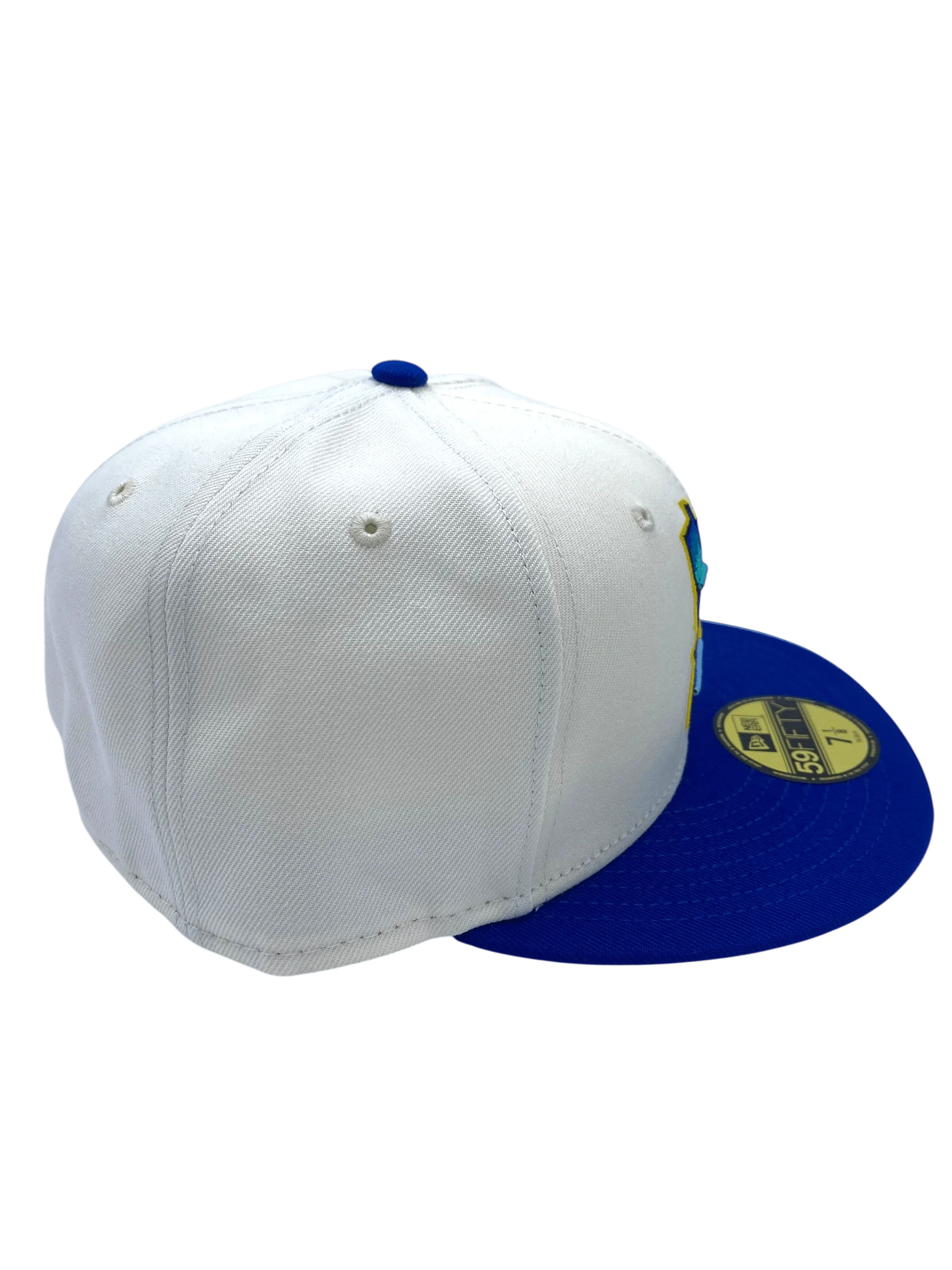 Adult Minnesota Twins New Era Chrome/Blue City Connect State Logo 59FIFTY Fitted Hat - Men's - Image 4