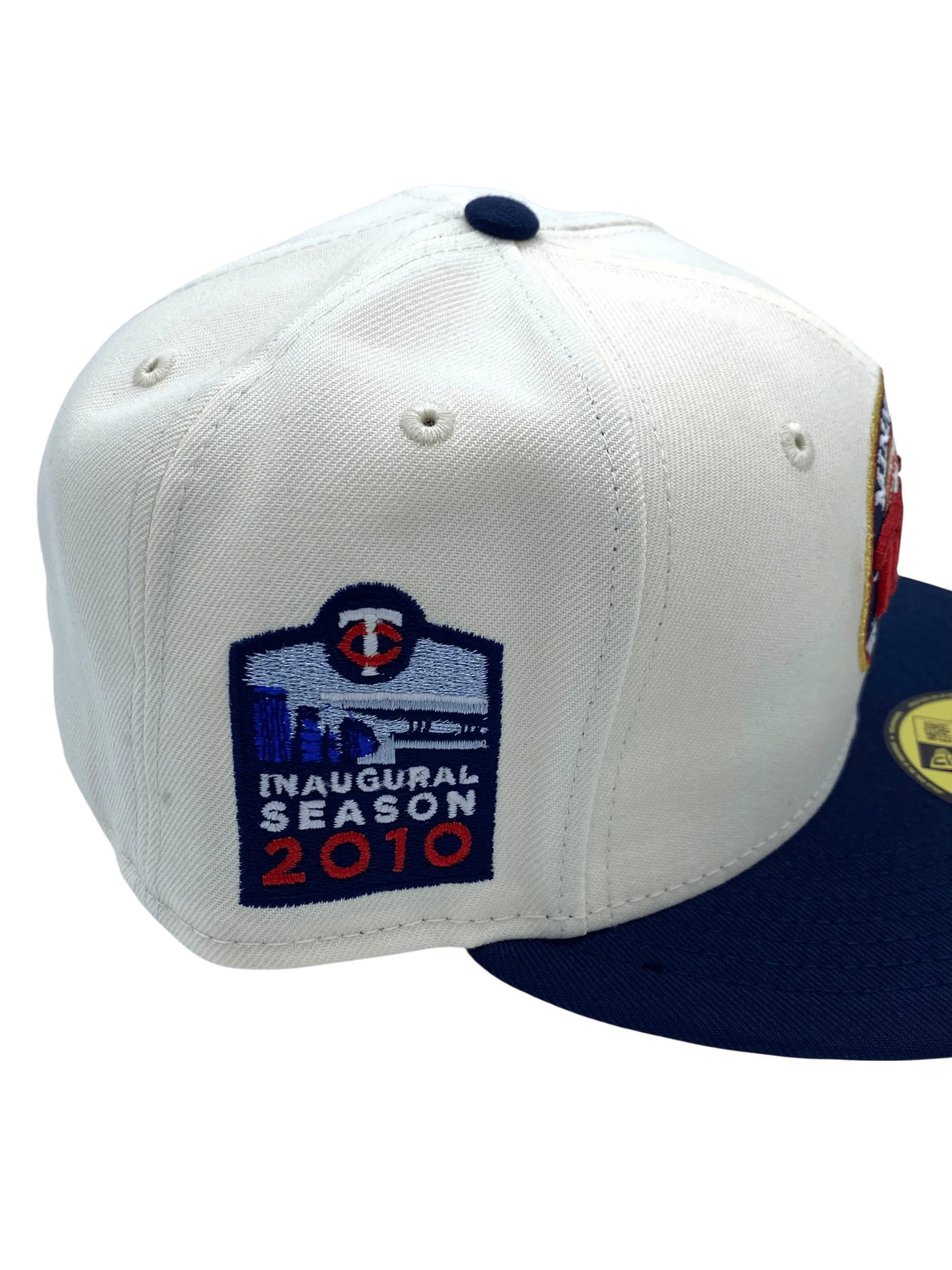 Adult Minnesota Twins New Era Chrome Inaugural Target Field Side Patch 59FIFTY Fitted Hat - Men's - Image 2