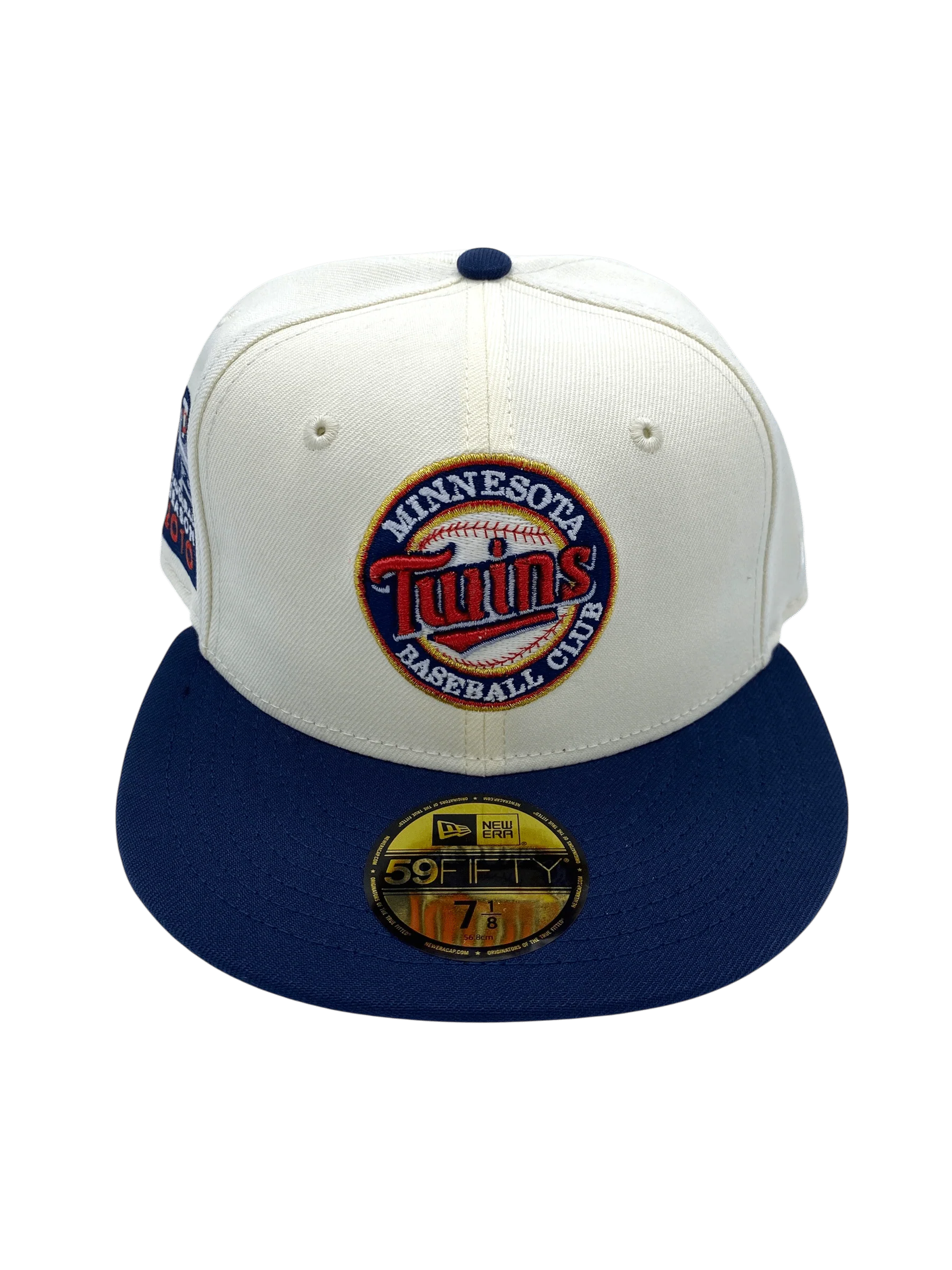 Adult Minnesota Twins New Era Chrome Inaugural Target Field Side Patch 59FIFTY Fitted Hat - Men's - Image 4