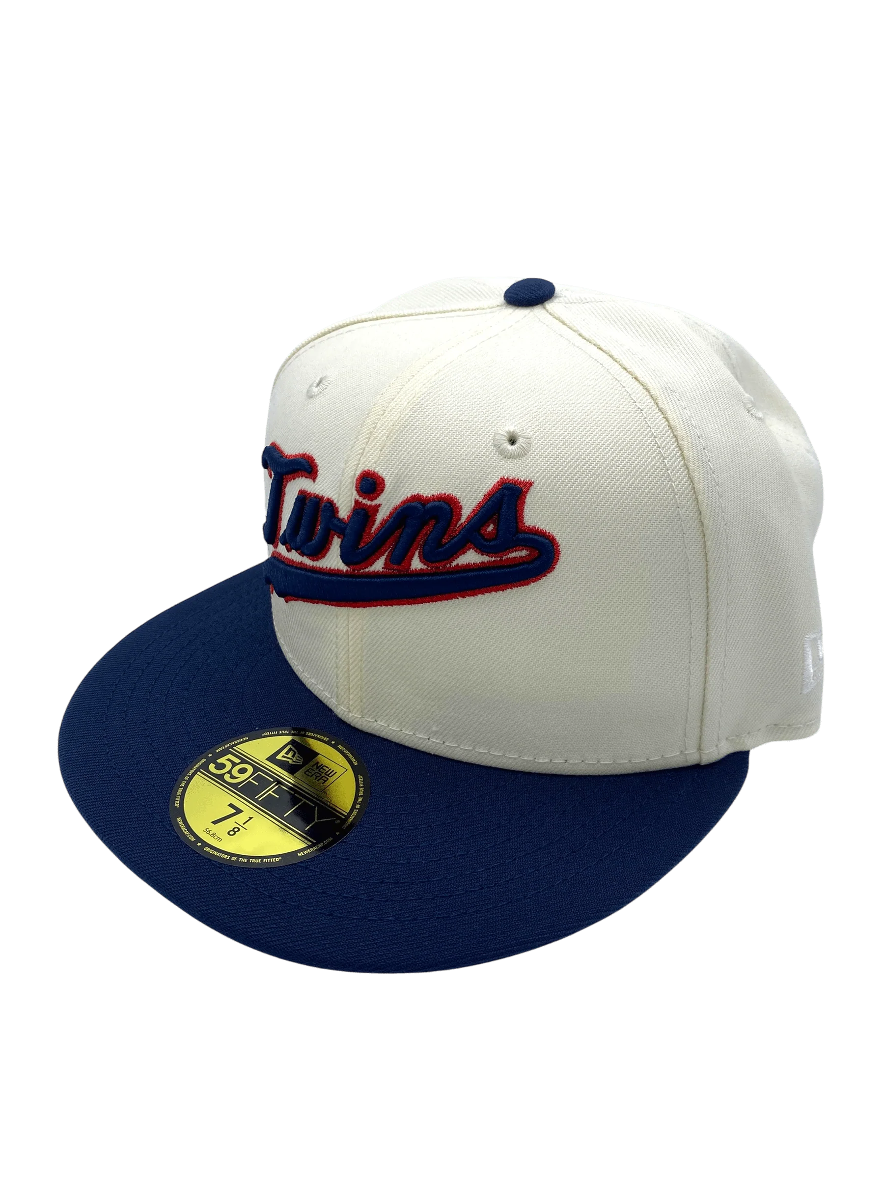 Adult Minnesota Twins New Era Chrome/Navy Buck Truck Side Patch 59FIFTY Fitted Hat - Men's - Image 5