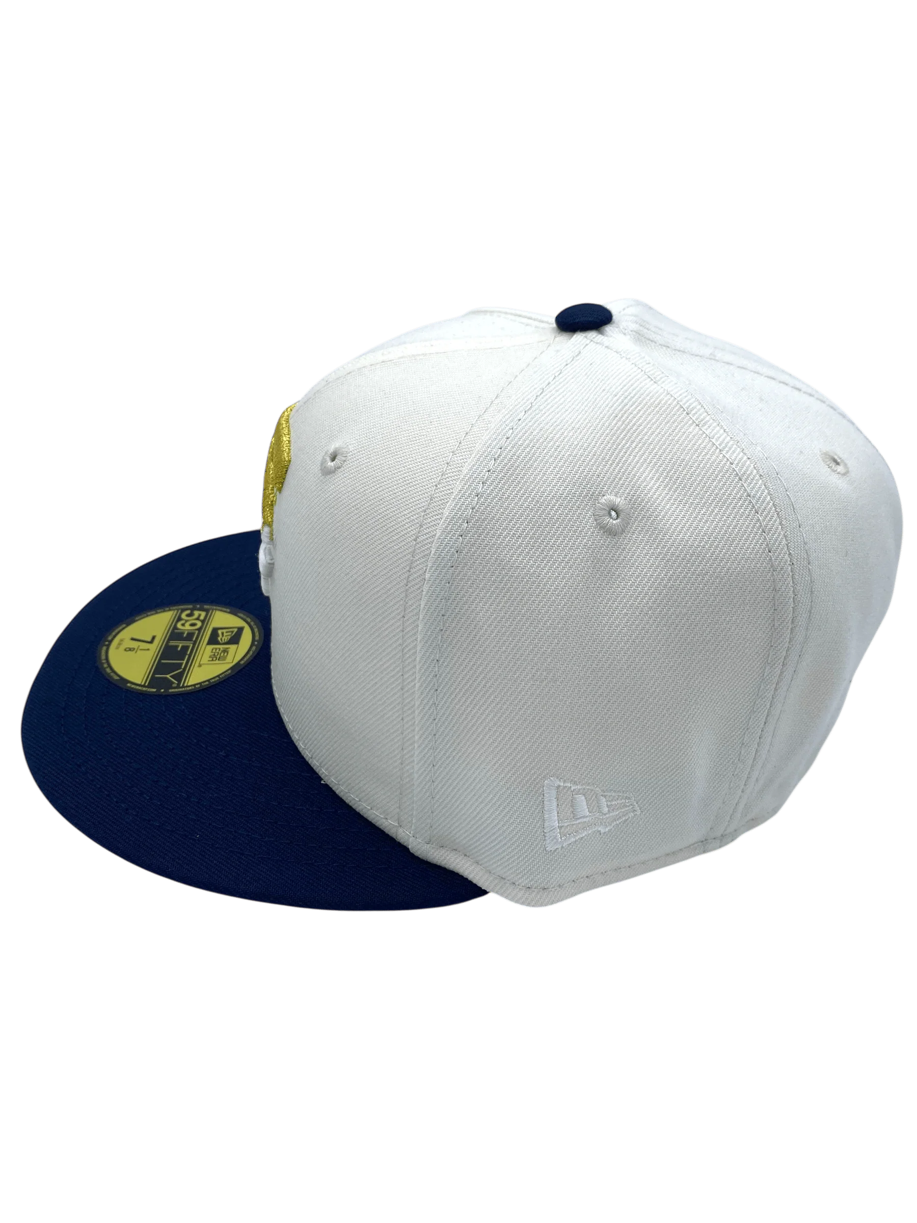 Adult Minnesota Twins New Era Chrome/Navy Dripped Side Patch 59FIFTY Fitted Hat - Men's - Image 7