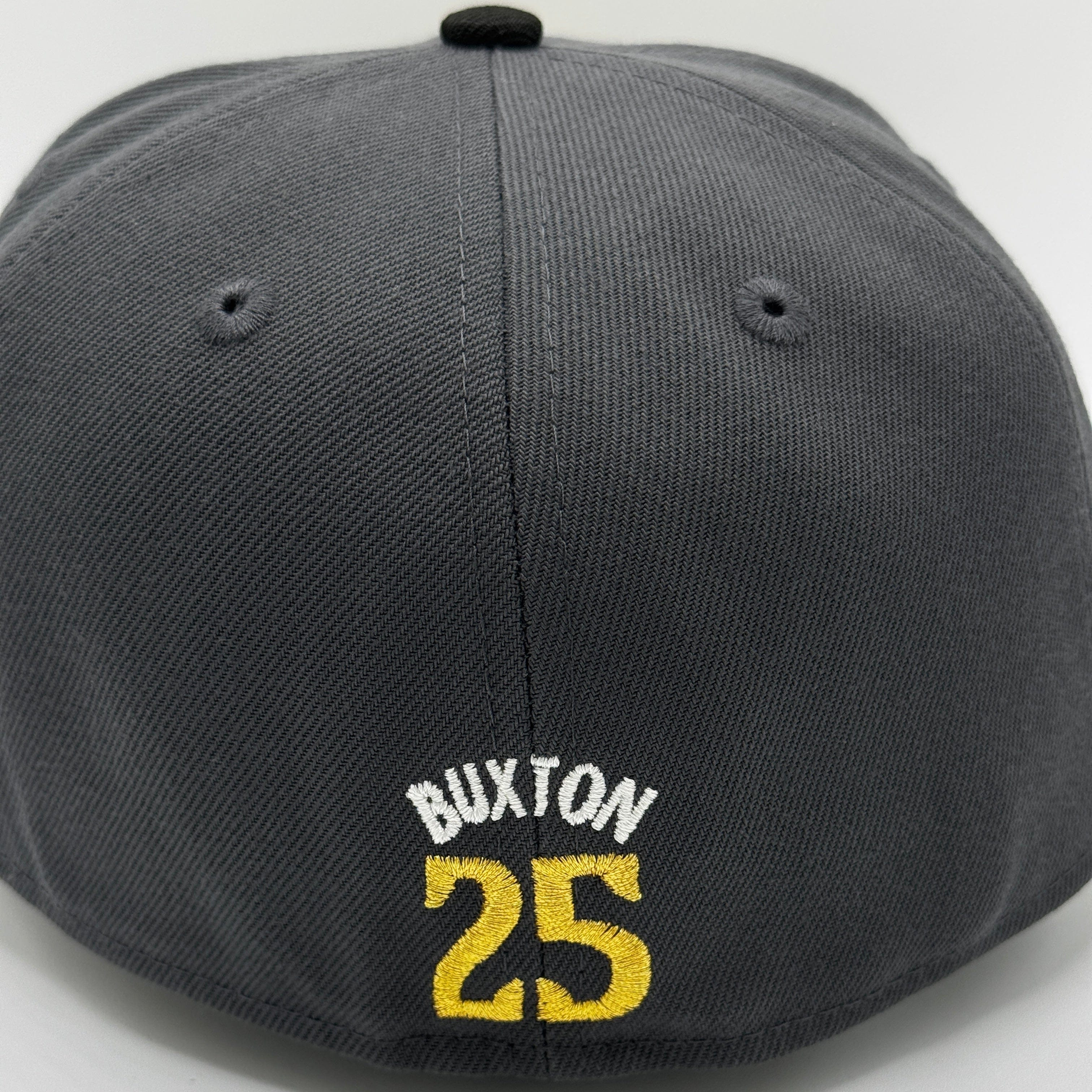 Adult Minnesota Twins New Era Gray & Black TC Logo Byron Buxton Collection 59FIFTY Fitted Hat - Men's - Image 4