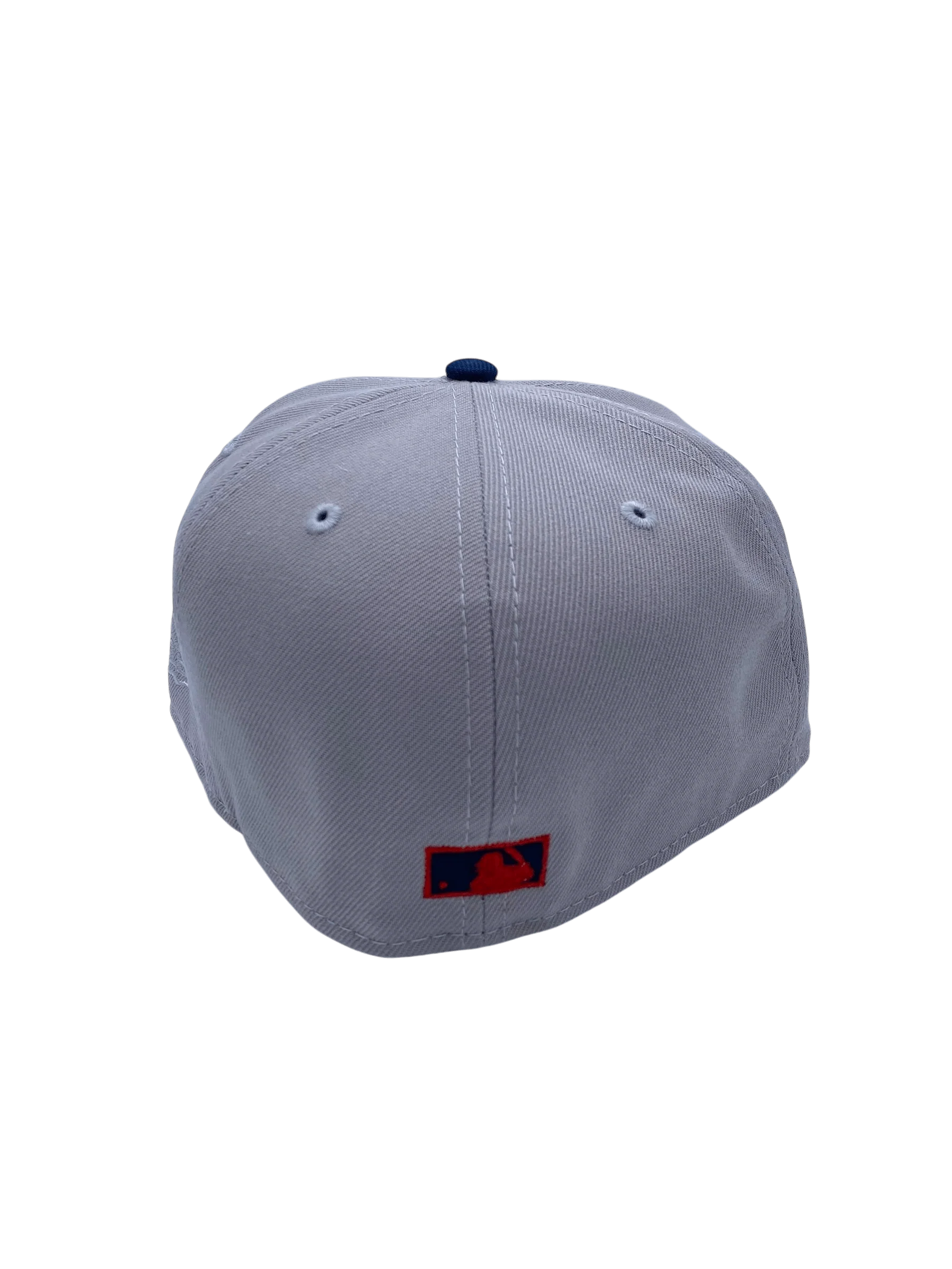 Adult Minnesota Twins New Era Gray/Navy MN Script Custom Side Patch 59FIFTY Fitted Hat - Men's - Image 4