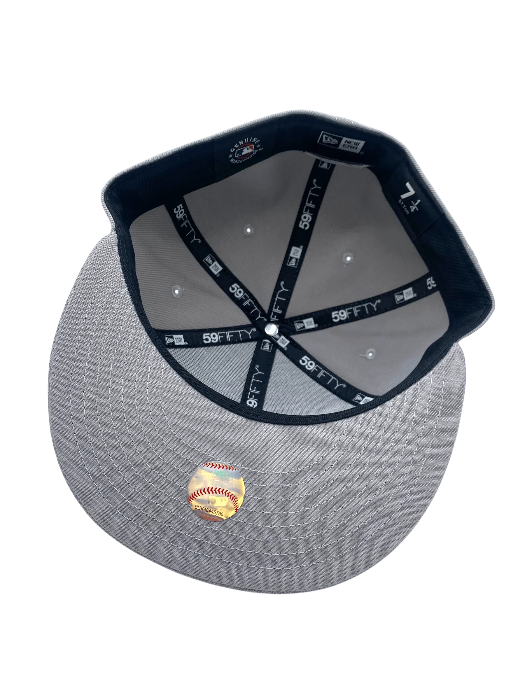 Adult Minnesota Twins New Era Gray/White Basic Home 59FIFTY Fitted Hat - Men's - Image 2