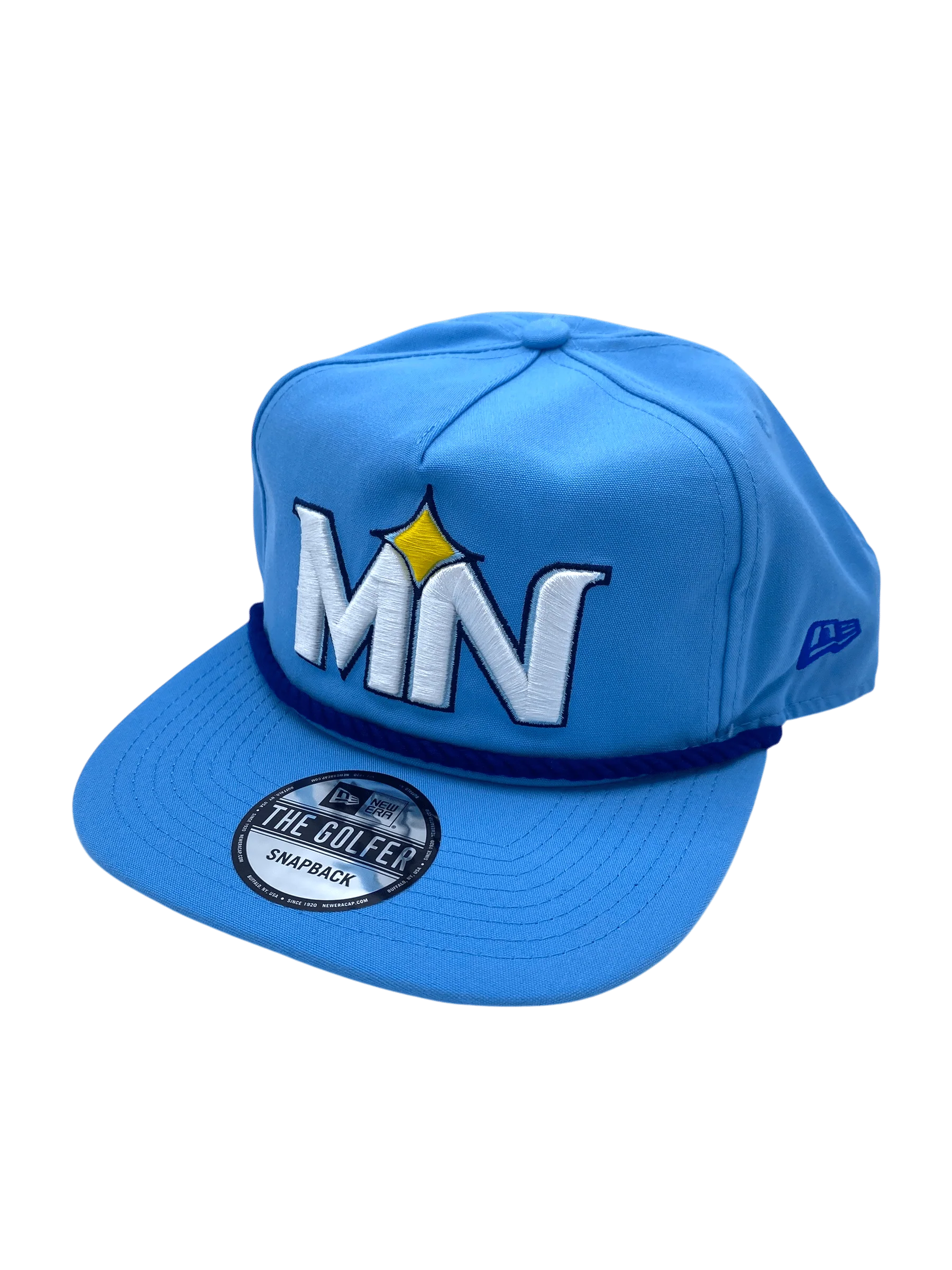 Adult Minnesota Twins New Era Light Blue City Connect MN Golfer Adjustable Snapback Hat - Men's