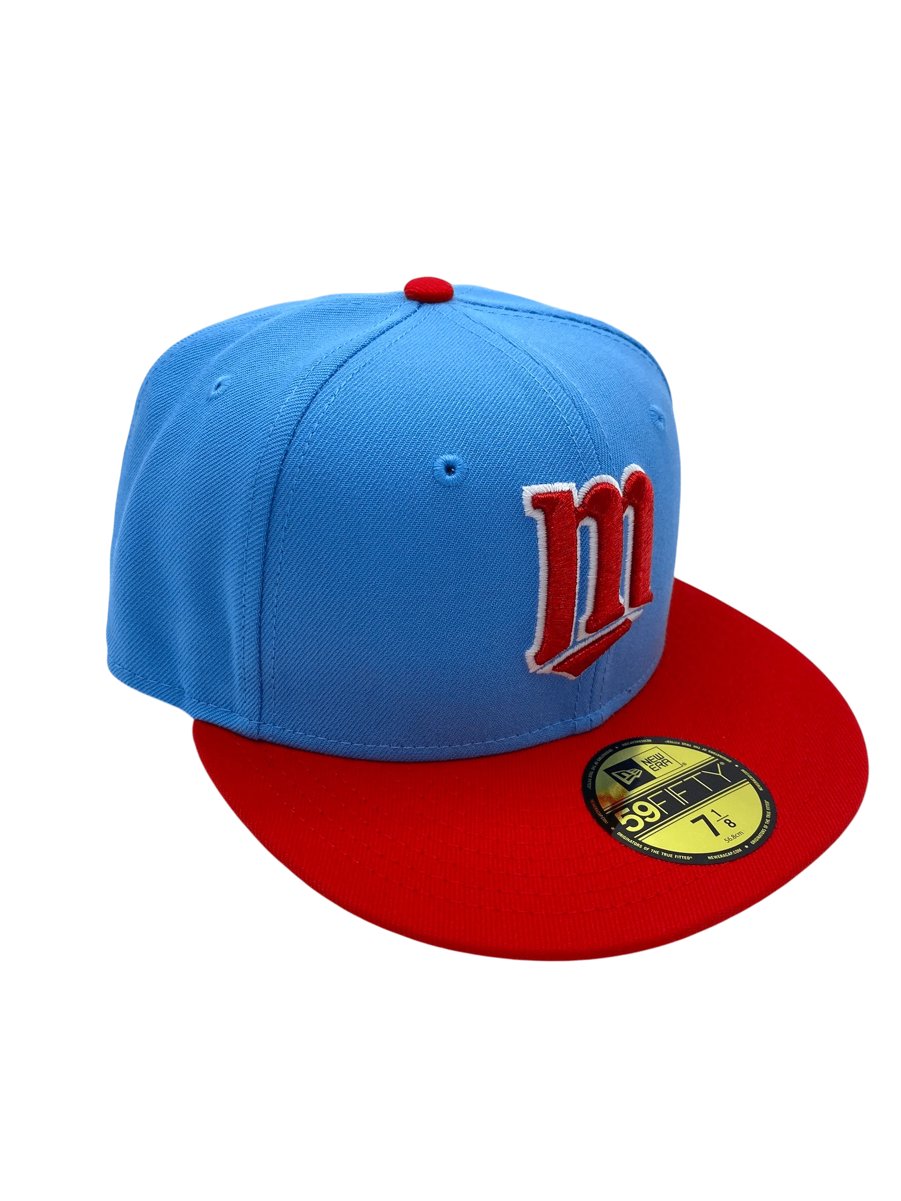 Adult Minnesota Twins New Era Light Blue/Red Original M 59FIFTY Fitted Hat - Men's - Image 4