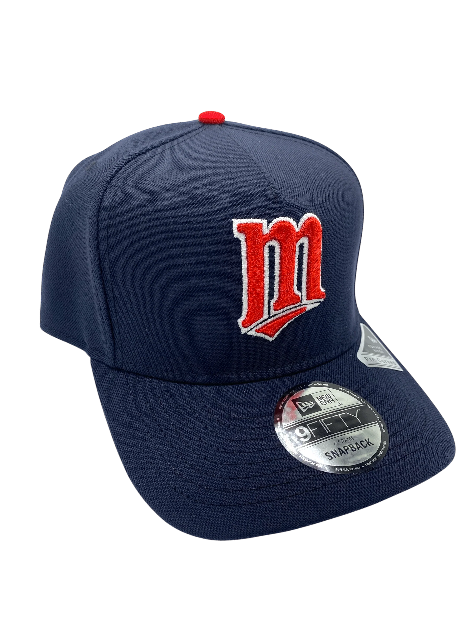 Adult Minnesota Twins New Era Navy A-Frame 9FIFTY Adjustable Snapback Hat - Men's - Image 3